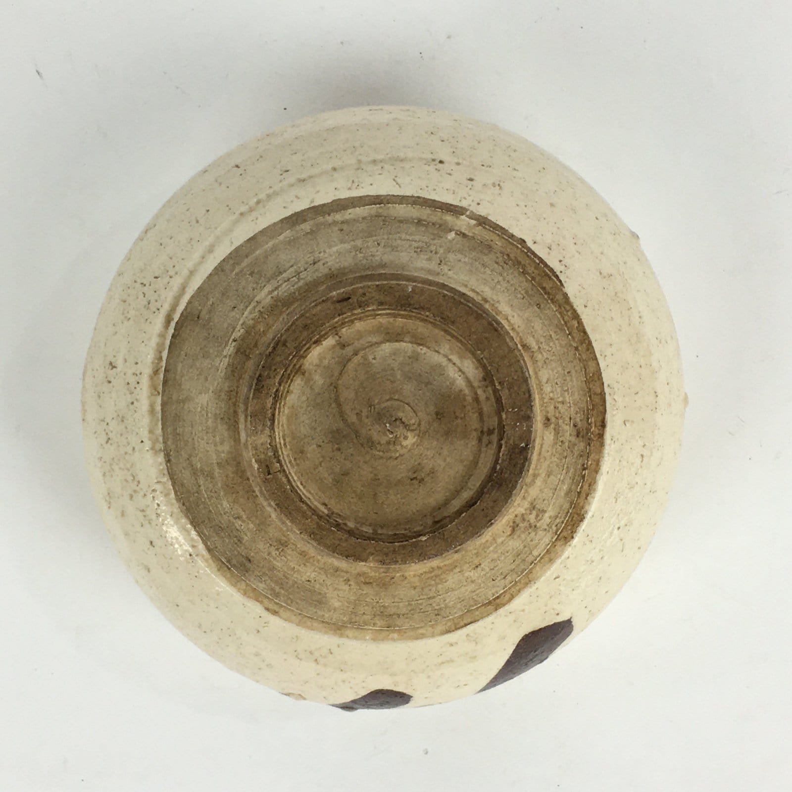 Japanese Ceramic Tea Ceremony Green Tea Bowl Vtg Chawan White GTB931