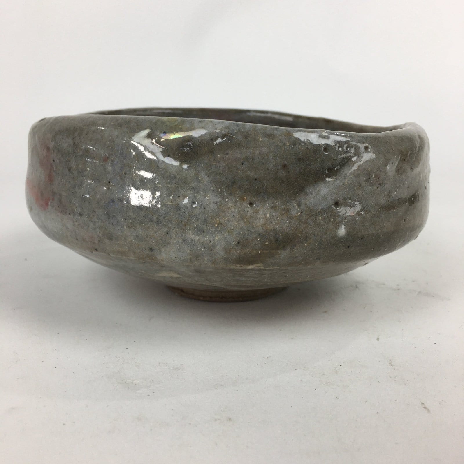 Japanese Ceramic Tea Ceremony Green Tea Bowl Vtg Gray Matcha Chawan GTB840