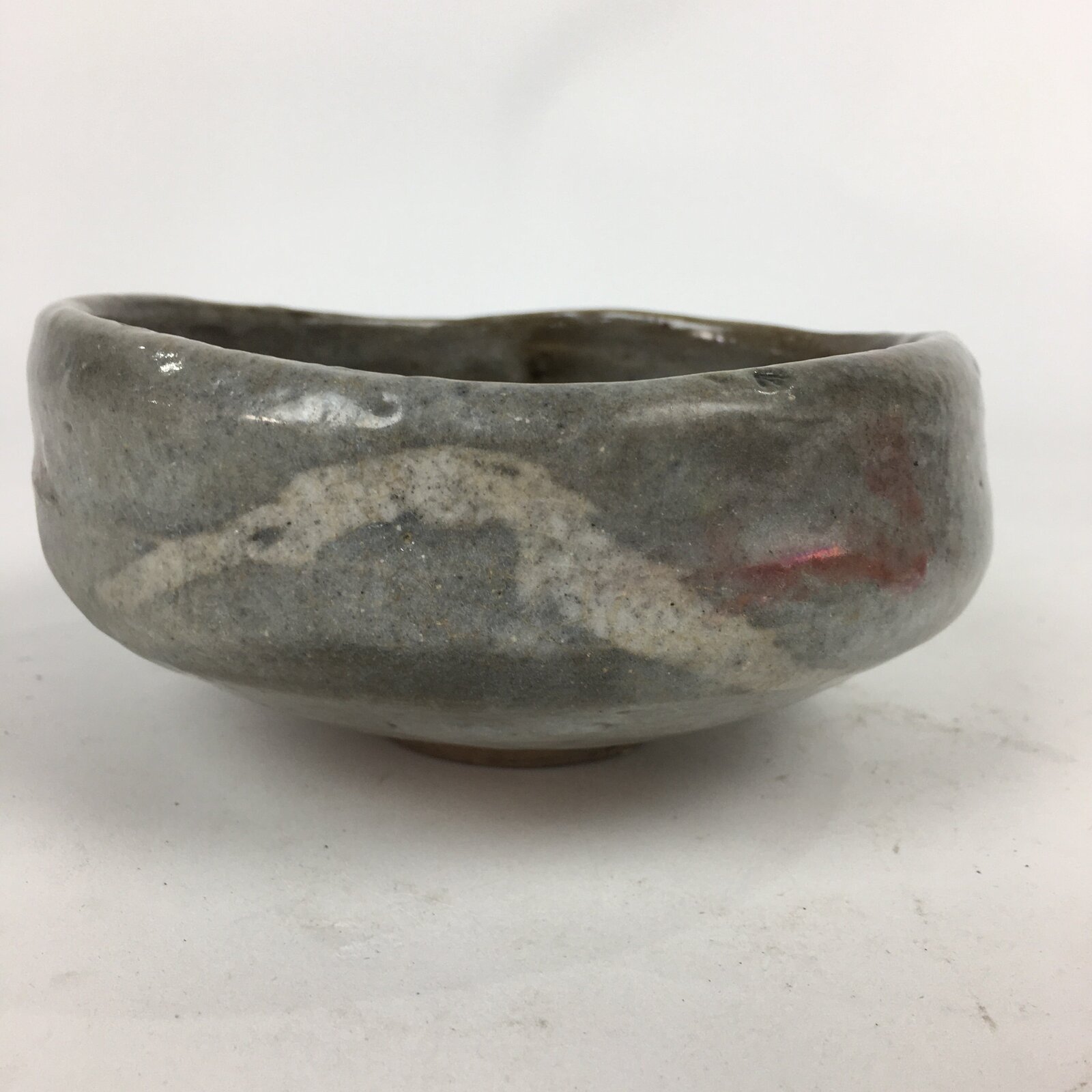 Japanese Ceramic Tea Ceremony Green Tea Bowl Vtg Gray Matcha Chawan GTB840