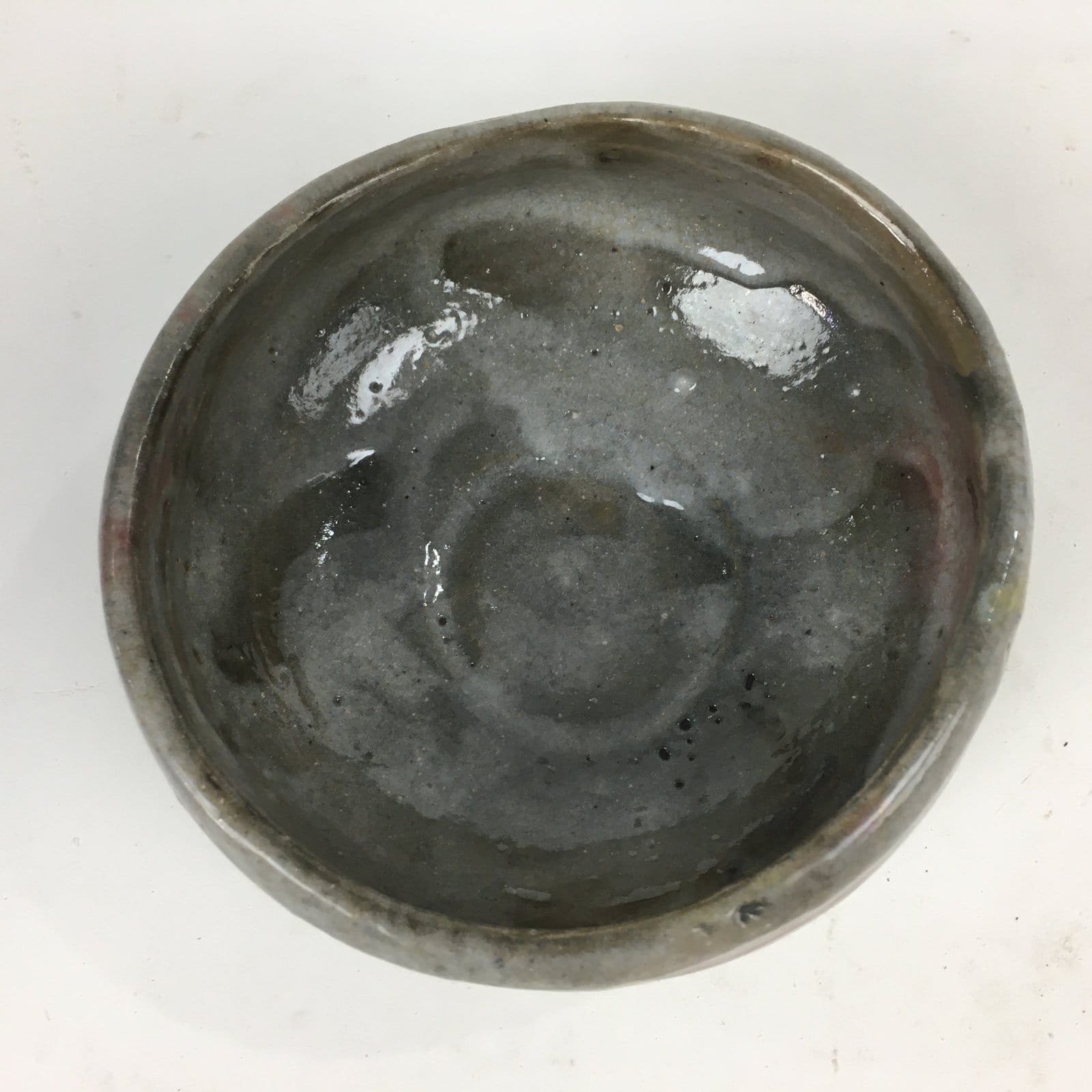 Japanese Ceramic Tea Ceremony Green Tea Bowl Vtg Gray Matcha Chawan GTB840