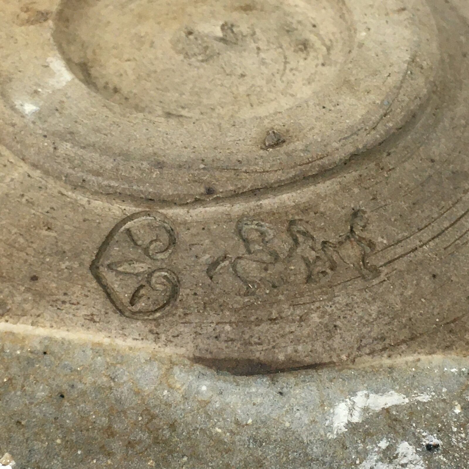 Japanese Ceramic Tea Ceremony Green Tea Bowl Vtg Gray Matcha Chawan GTB840