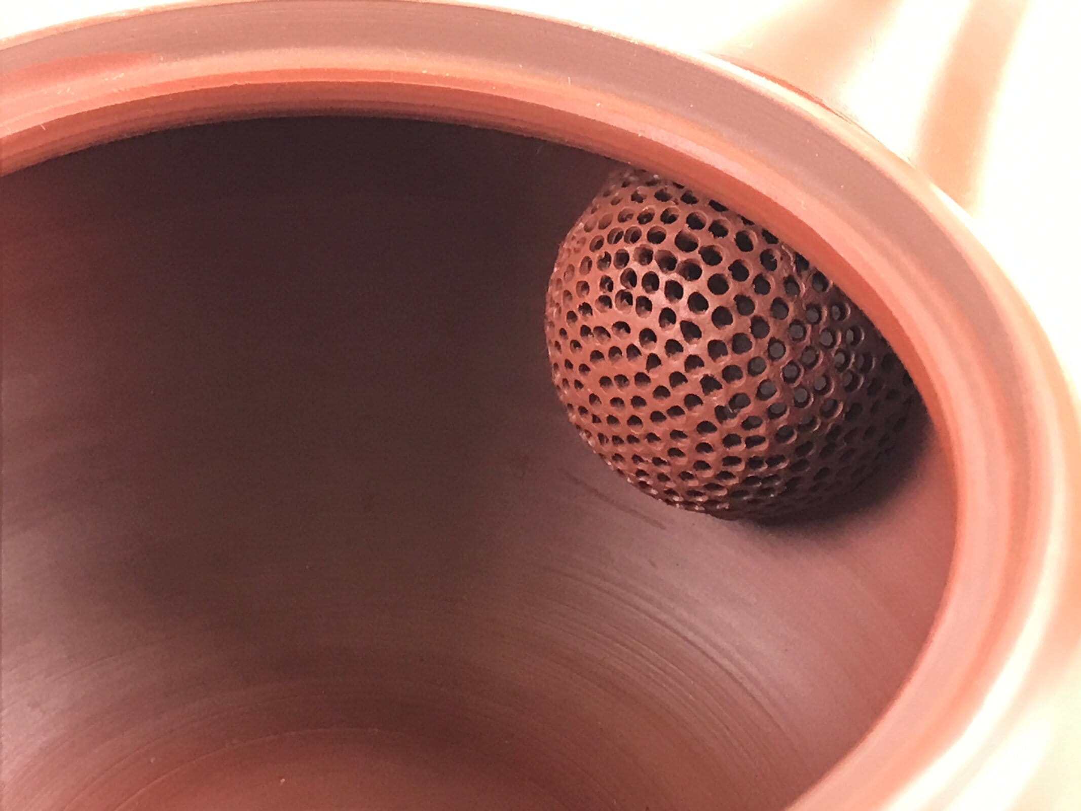 Japanese Ceramic Teapot Kyusu Tokoname Ware Vtg Brown Red Clay Poetry PY450