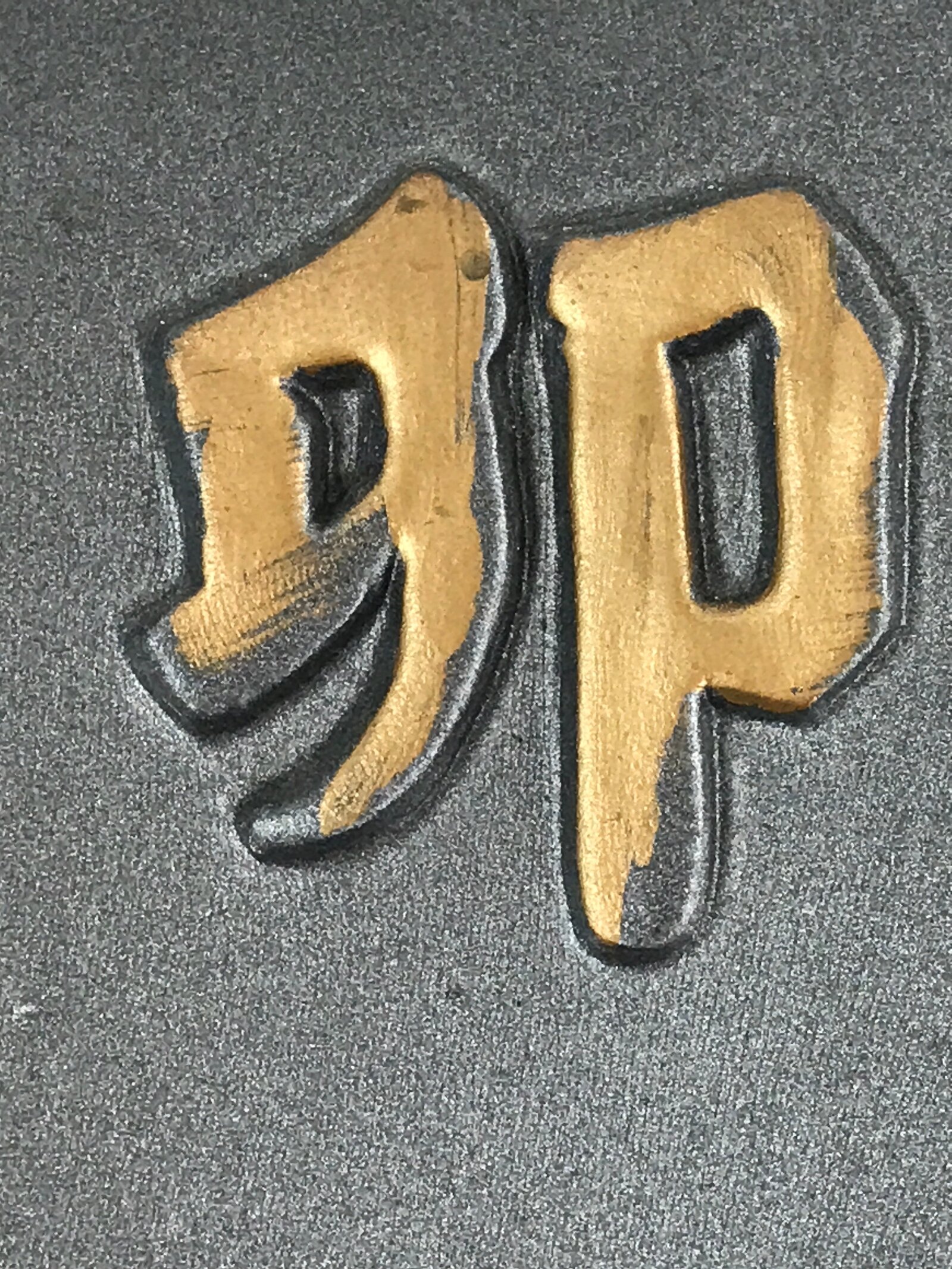 Japanese Ceramic Tile Etogawara Zodiac Decoration Vtg Rabbit Figurine Gold BD913