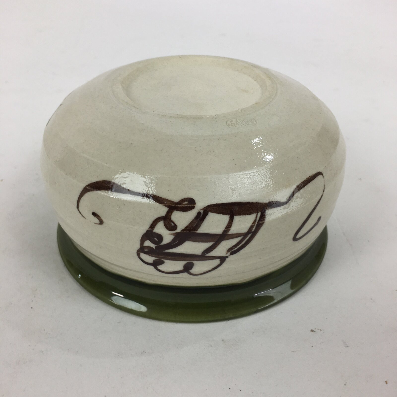 Japanese Ceramic Wastewater Receptacle Tea Ceremony Basin Bowl Vtg Kensui GTB874