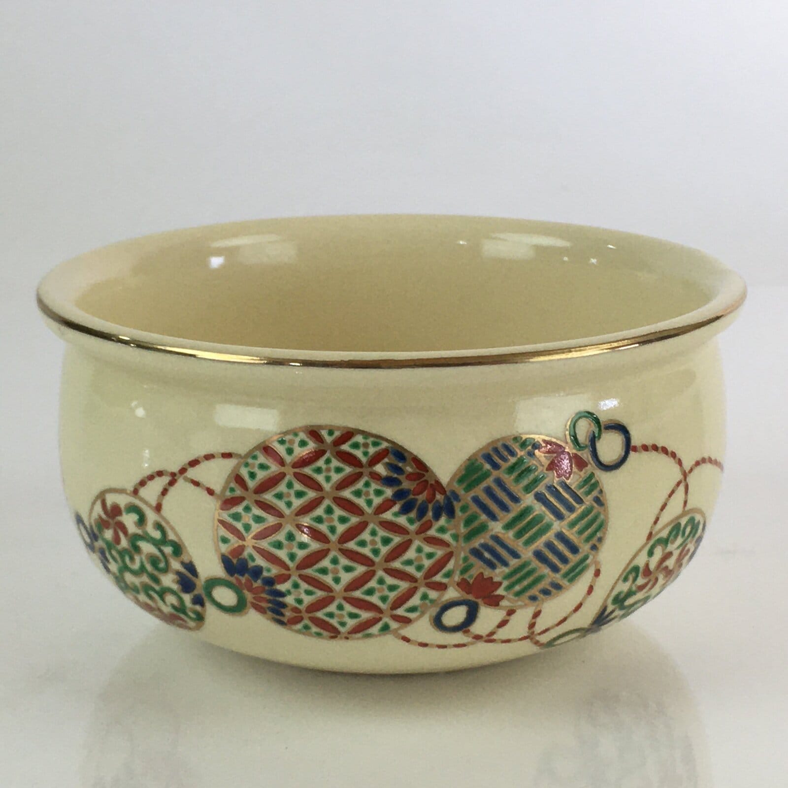 Japanese Ceramic Wastewater Receptacle Tea Ceremony Basin Bowl Vtg Kensui GTB950