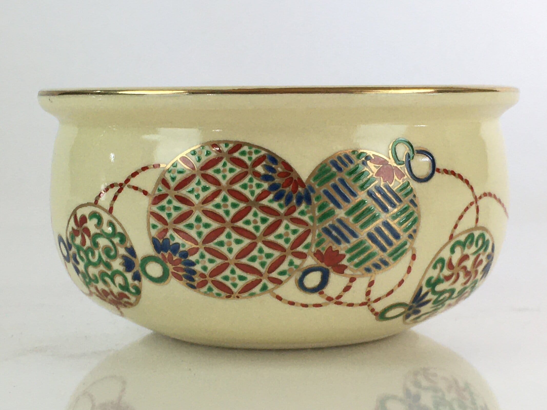 Japanese Ceramic Wastewater Receptacle Tea Ceremony Basin Bowl Vtg Kensui GTB950