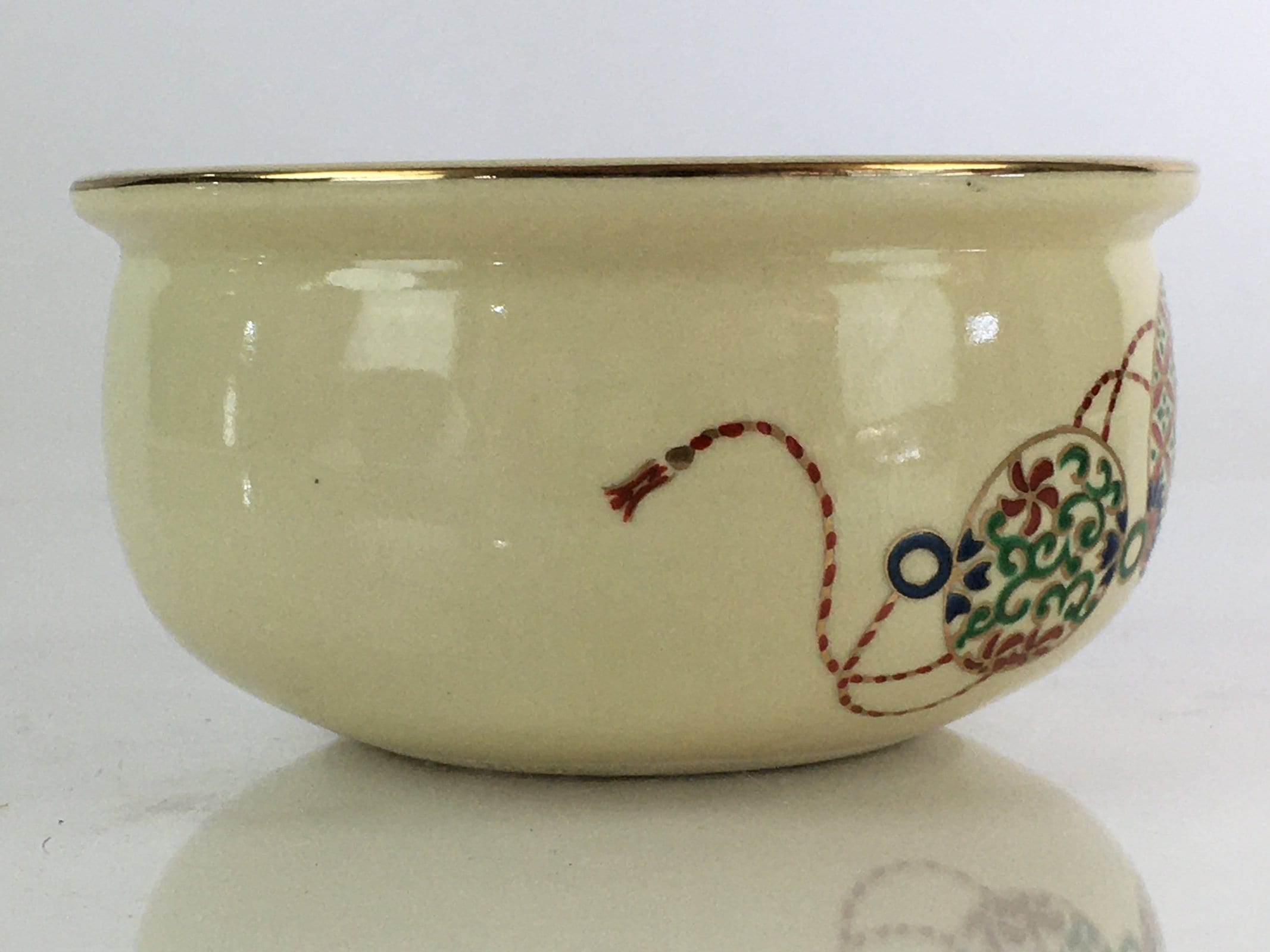 Japanese Ceramic Wastewater Receptacle Tea Ceremony Basin Bowl Vtg Kensui GTB950