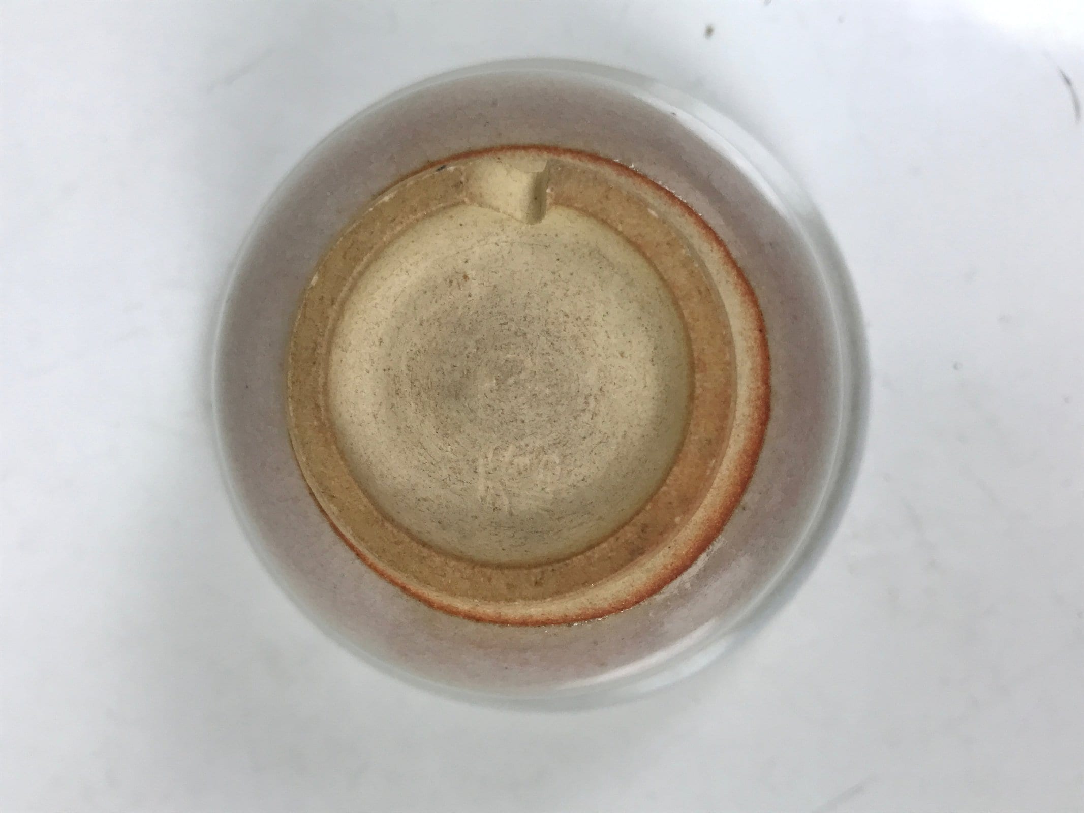 Japanese Ceramic Yunomi Teacup Vtg Hagi Ware Pottery Gray Yakimono Sencha TC601