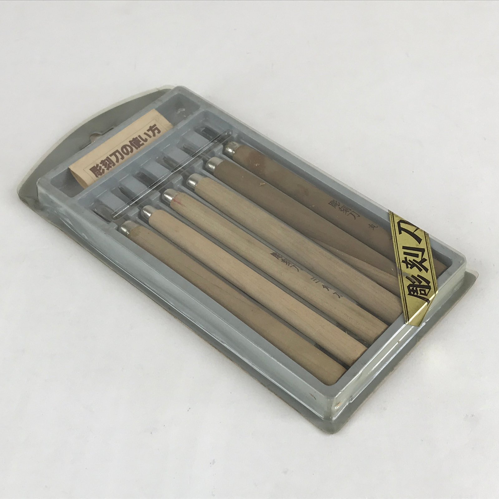 Japanese Chisel 6pc Set Nomi Carpentry Vtg Woodworking Tool Blade Chokokuto T263