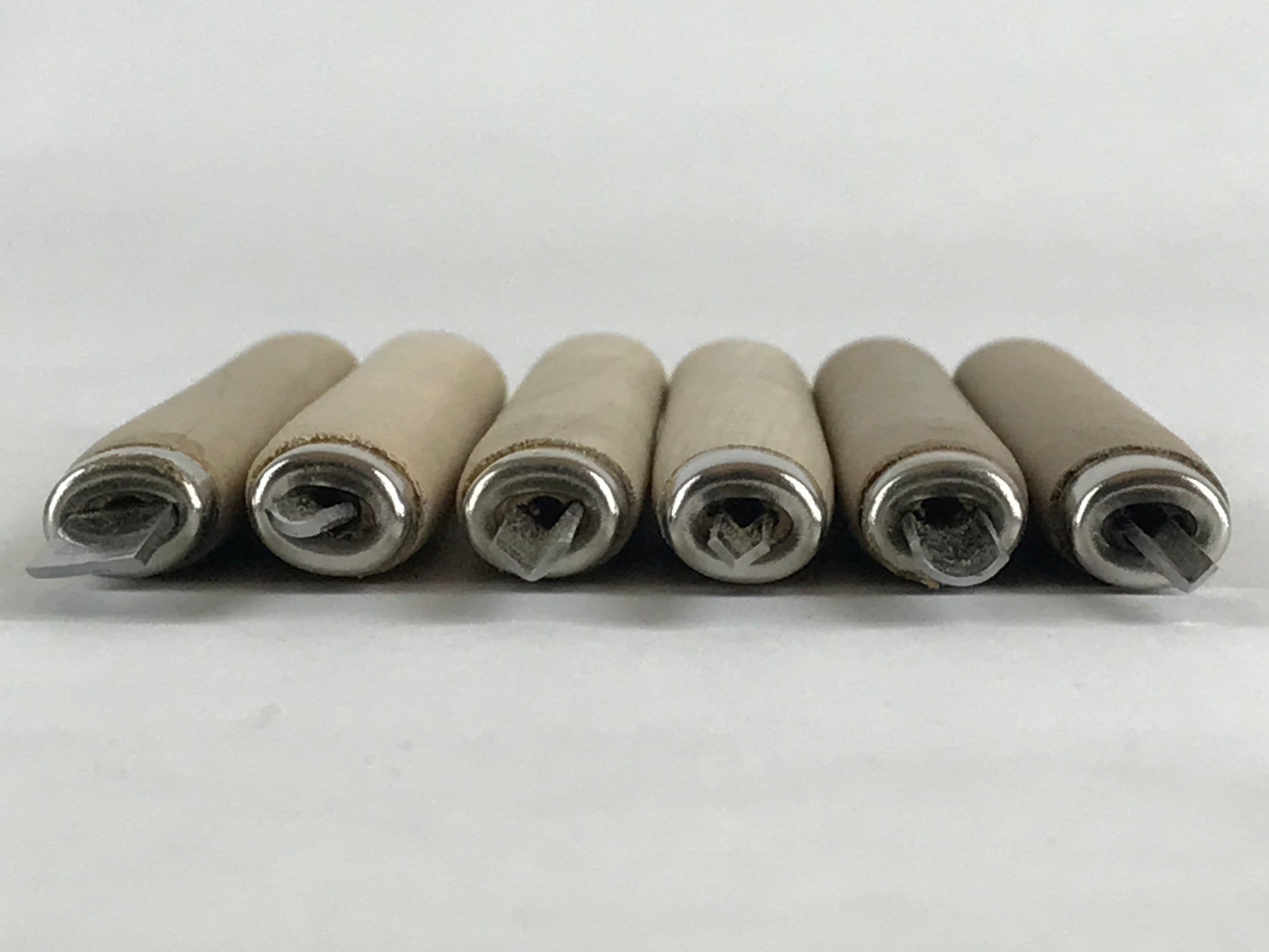 Japanese Chisel 6pc Set Nomi Carpentry Vtg Woodworking Tool Blade Chokokuto T263