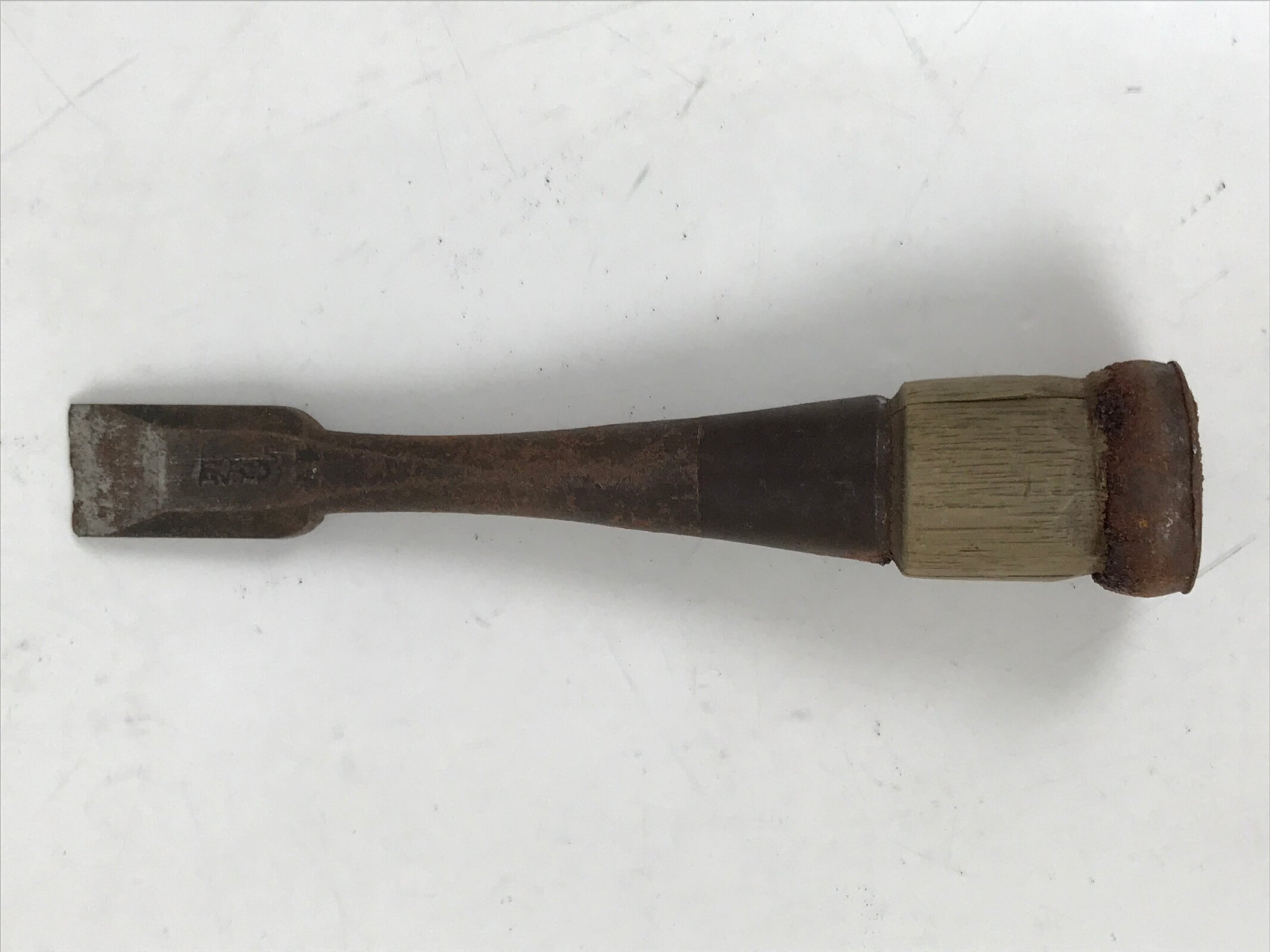 Japanese Chisel Nomi Carpentry Vtg Woodworking Tool 12.5 cm Blade 15 mm T304