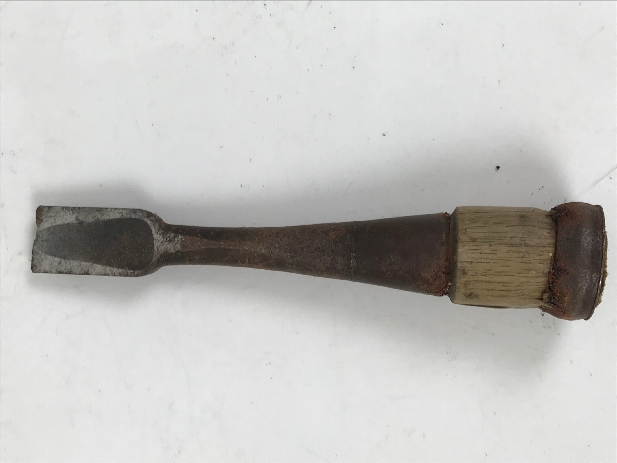 Japanese Chisel Nomi Carpentry Vtg Woodworking Tool 12.5 cm Blade 15 mm T304