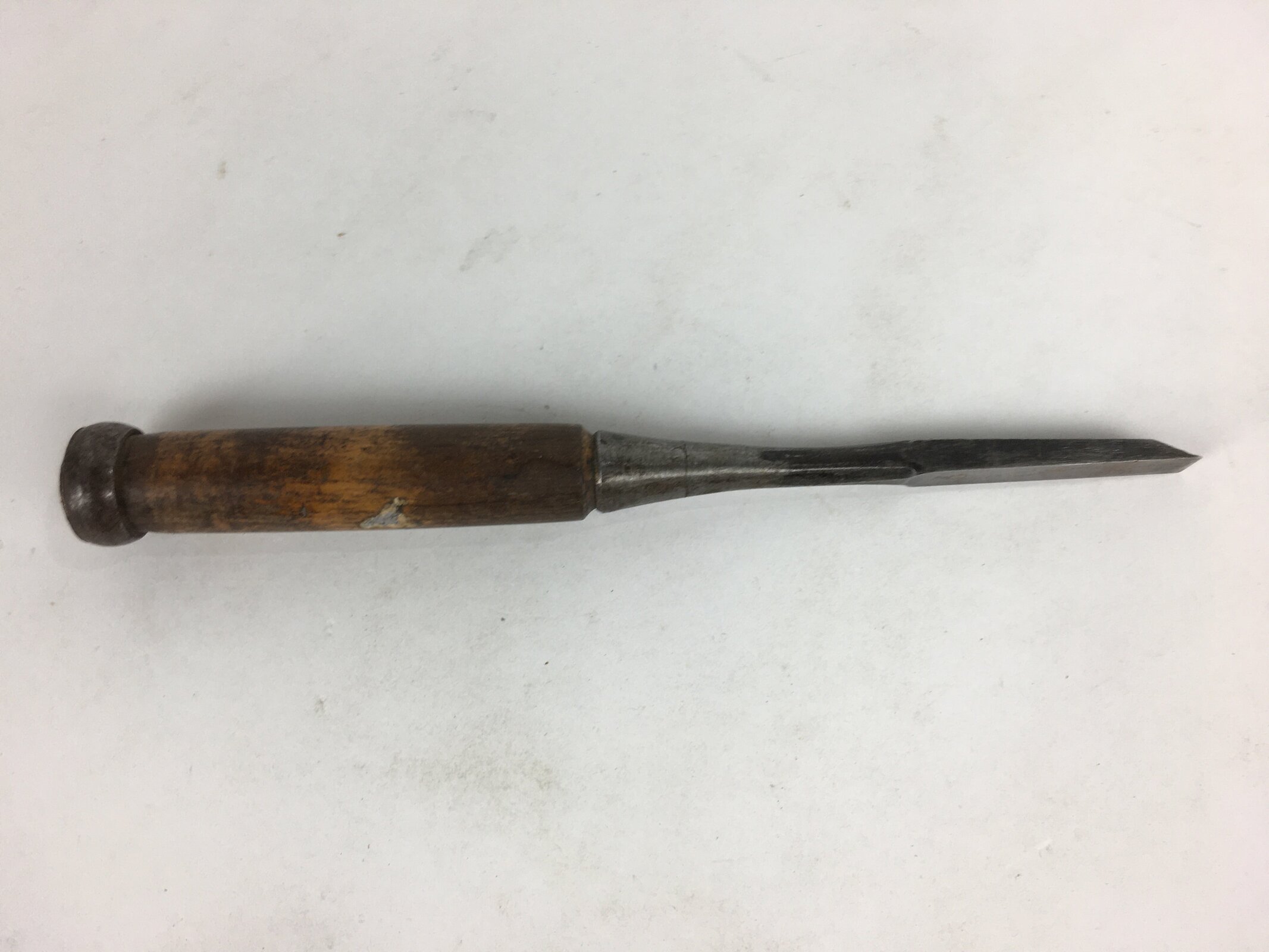 Japanese Chisel Nomi Carpentry Vtg Woodworking Tool 21.2 cm Blade 9 mm T237