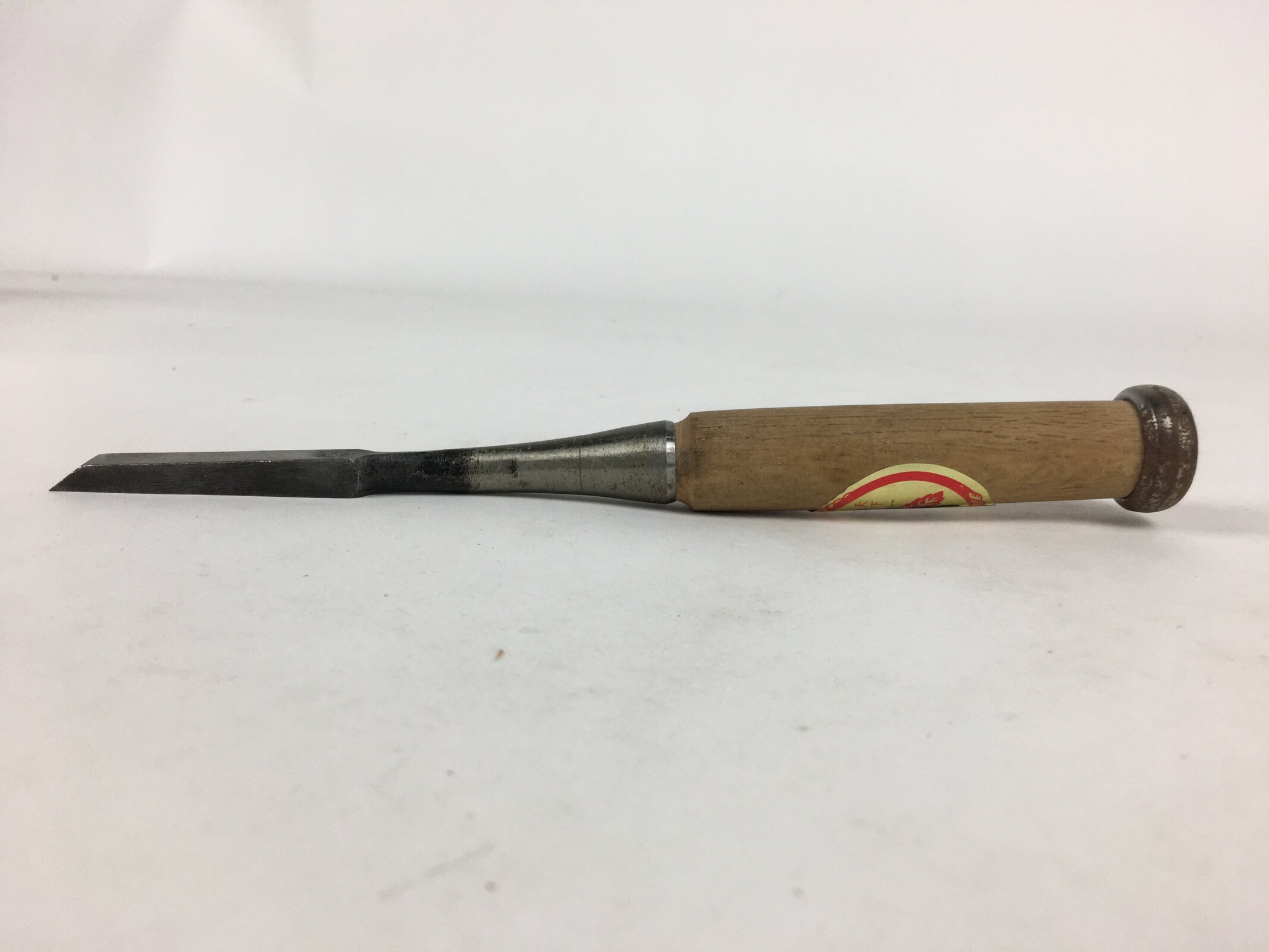 Japanese Chisel Nomi Carpentry Vtg Woodworking Tool 21.6 cm Blade 9 mm T234