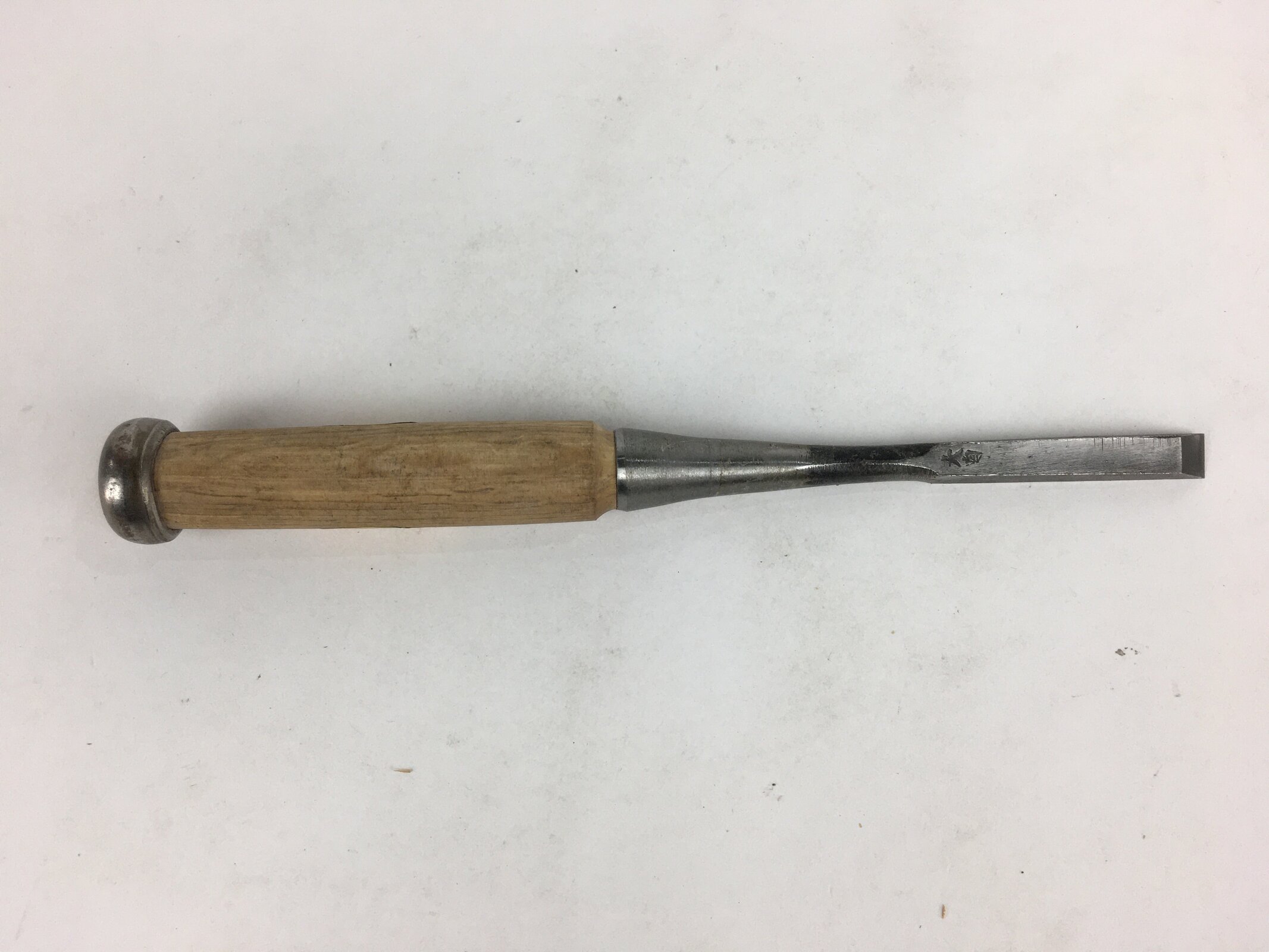 Japanese Chisel Nomi Carpentry Vtg Woodworking Tool 21.9 cm Blade 9 mm T238