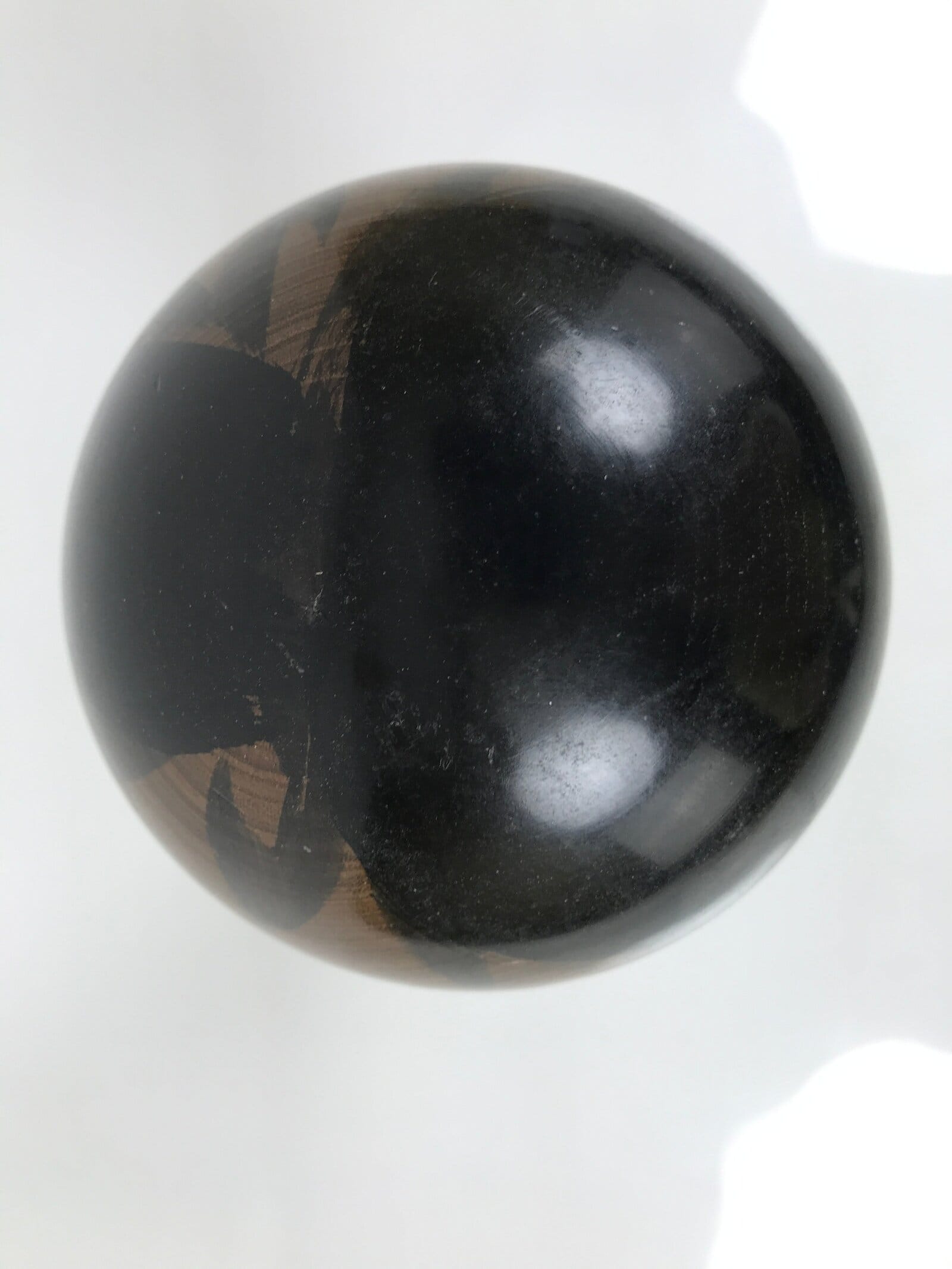 Japanese Classic Wooden Kokeshi Doll Black Brown Amulet Traditional Craft KF774