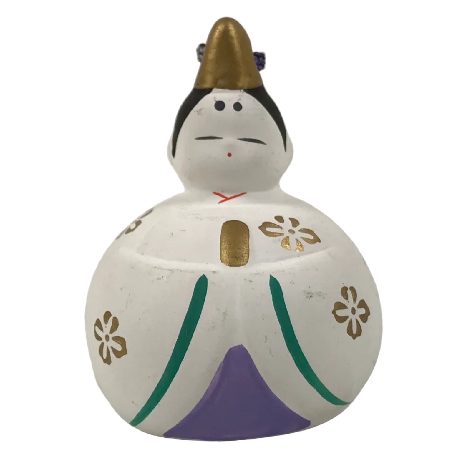 Japanese Clay Bell Dorei Hina Doll Tsuchi-Suzu Girls' Day Prince Emperor DR611