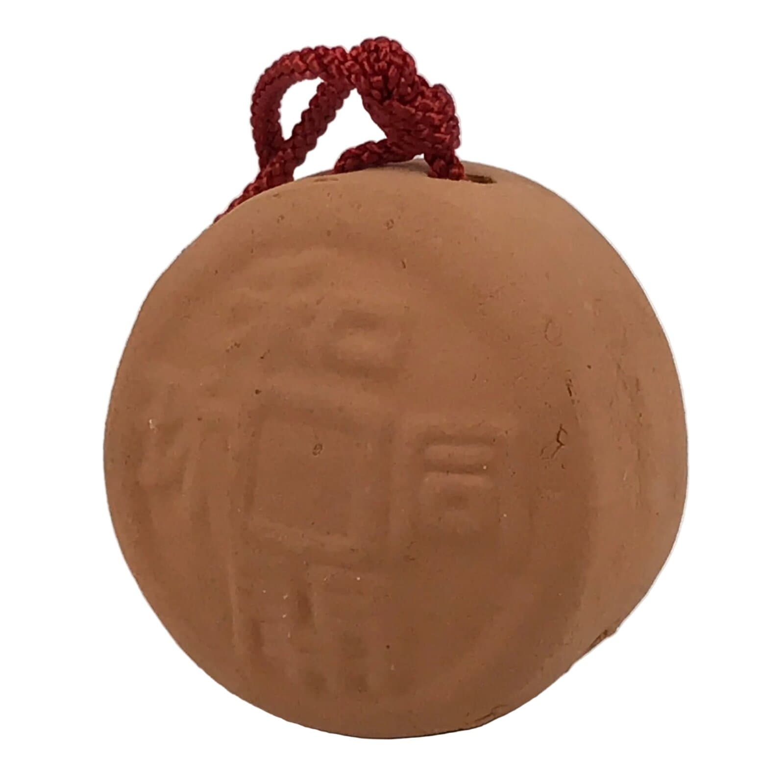 Japanese Clay Bell Dorei Old Coin Vtg Tsuchi-Suzu Wadoukaichin Amulet DR609