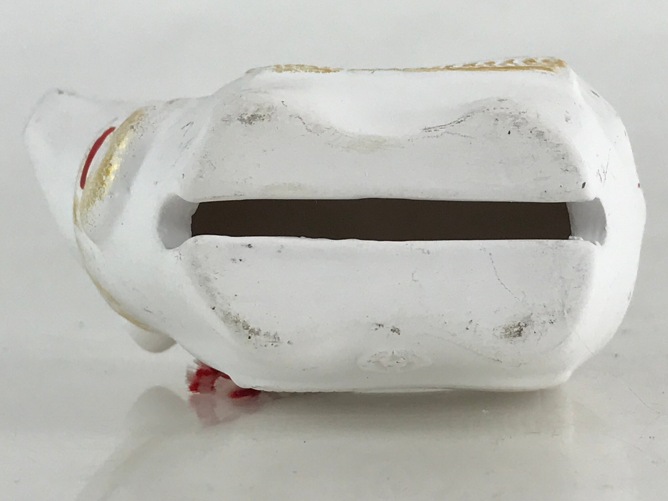 Japanese Clay Bell Dorei Tsuchi-Suzu Ceramic Doll Zodiac Symbol Cow Amulet DR441