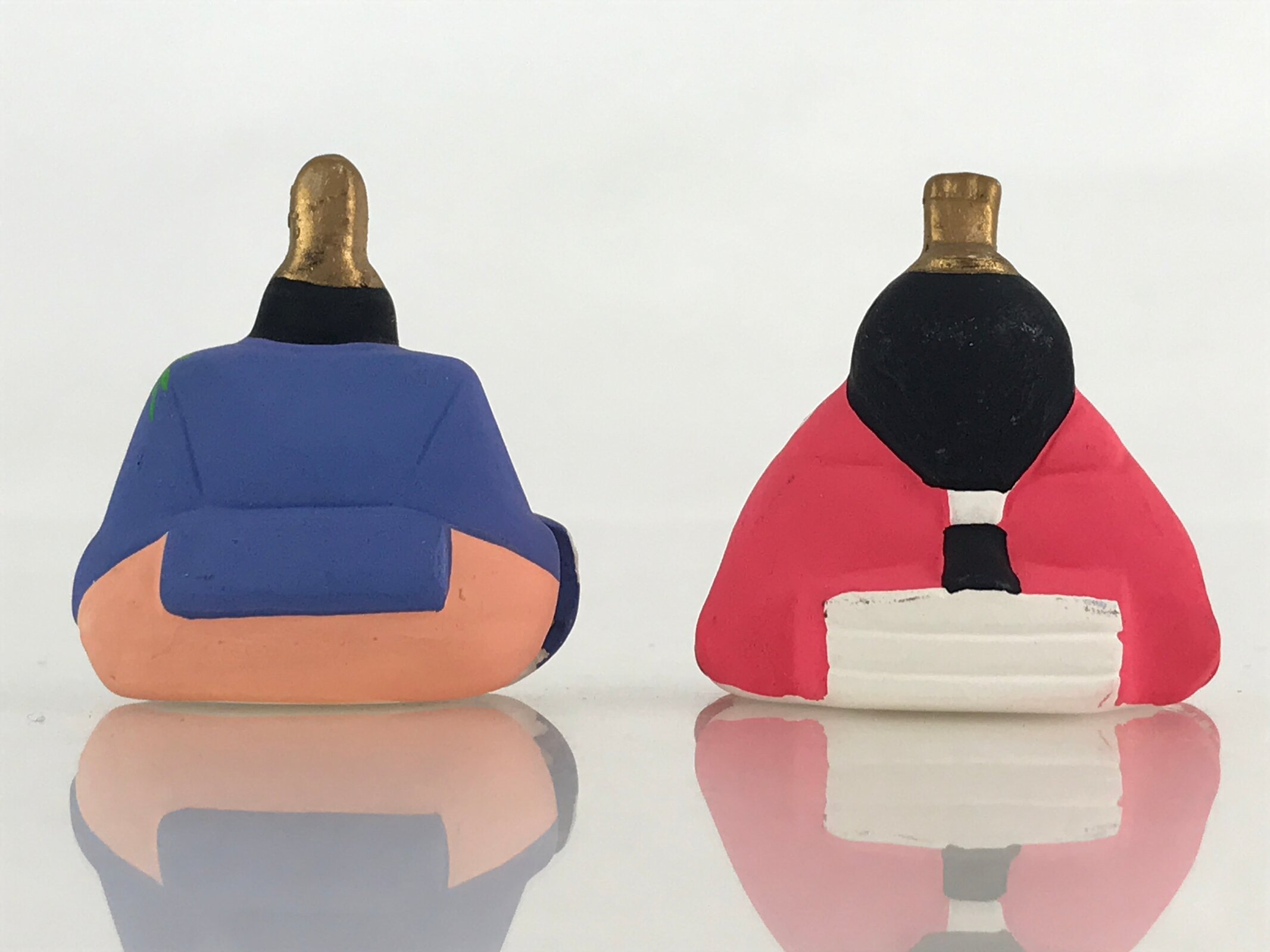 Japanese Clay Bell Dorei Tsuchi-Suzu Ceramic Hina Doll Hinamatsuri Amulet DR419