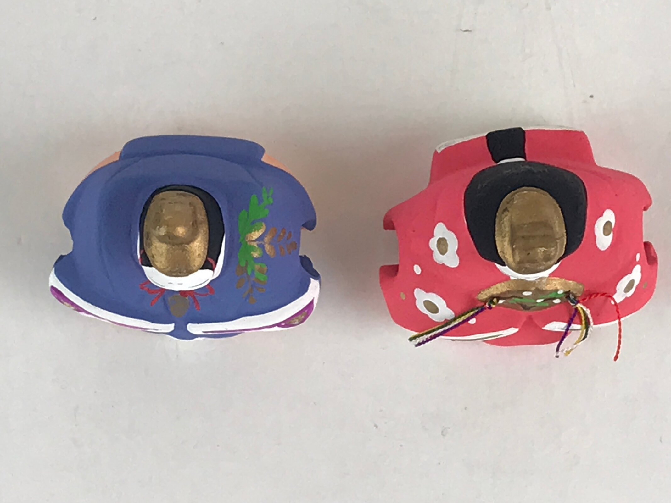 Japanese Clay Bell Dorei Tsuchi-Suzu Ceramic Hina Doll Hinamatsuri Amulet DR419