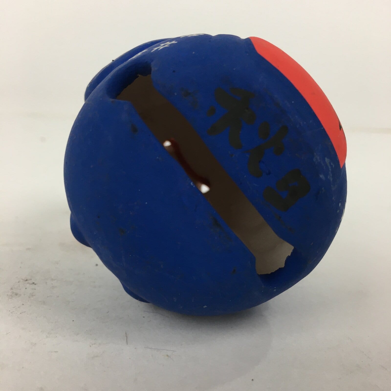 Japanese Clay Bell Dorei Vtg Ceramic Doll Amulet Otemoyan Lady DR364