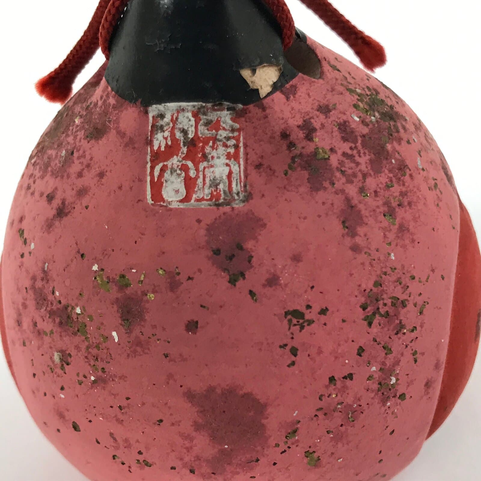 Japanese Clay Bell Dorei Vtg Tsuchi-Suzu Ceramic Hina Doll Hinamatsuri DR545
