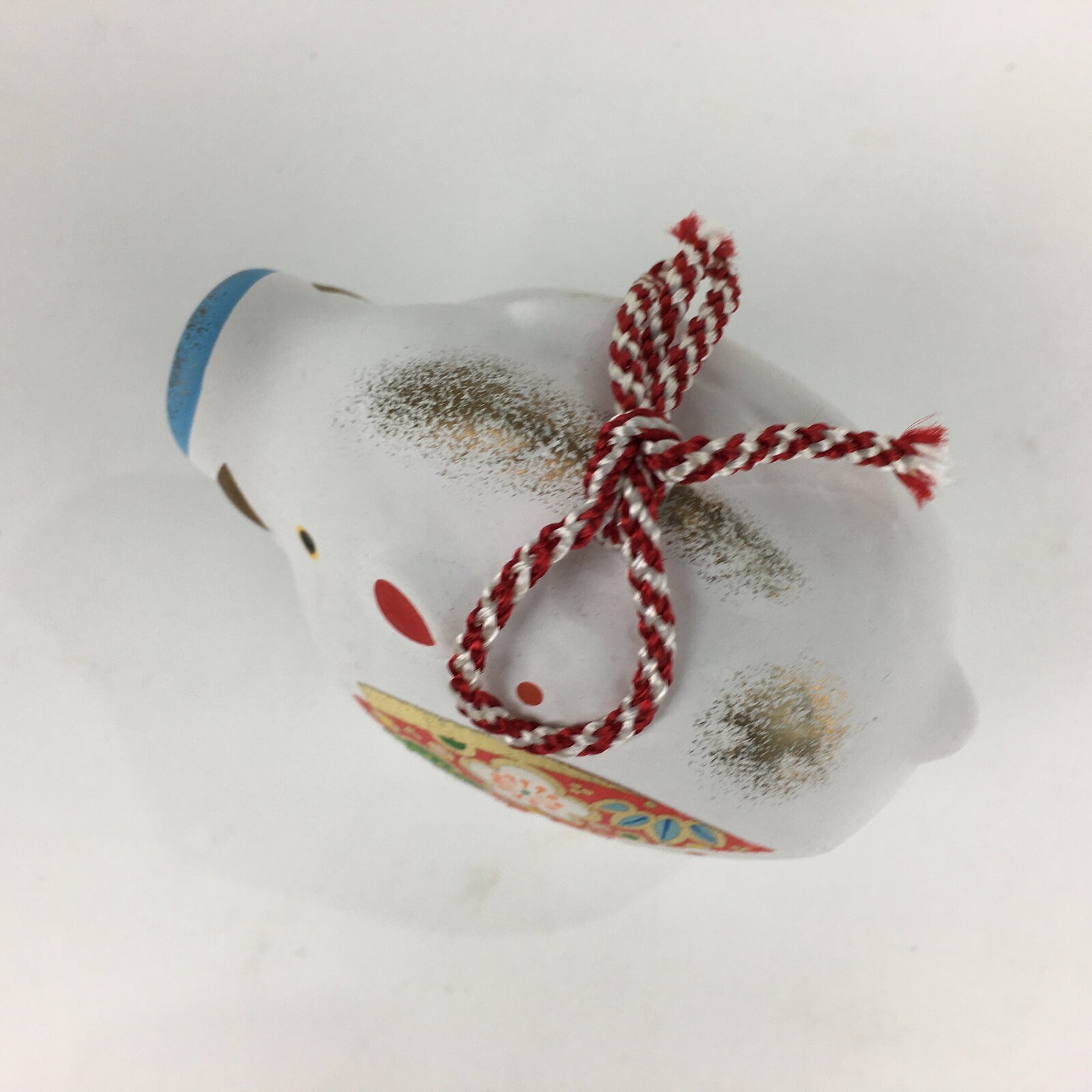 Japanese Clay Bell Vtg Dorei Ceramic Doll Amulet Japanese Zodiac Boar DR338