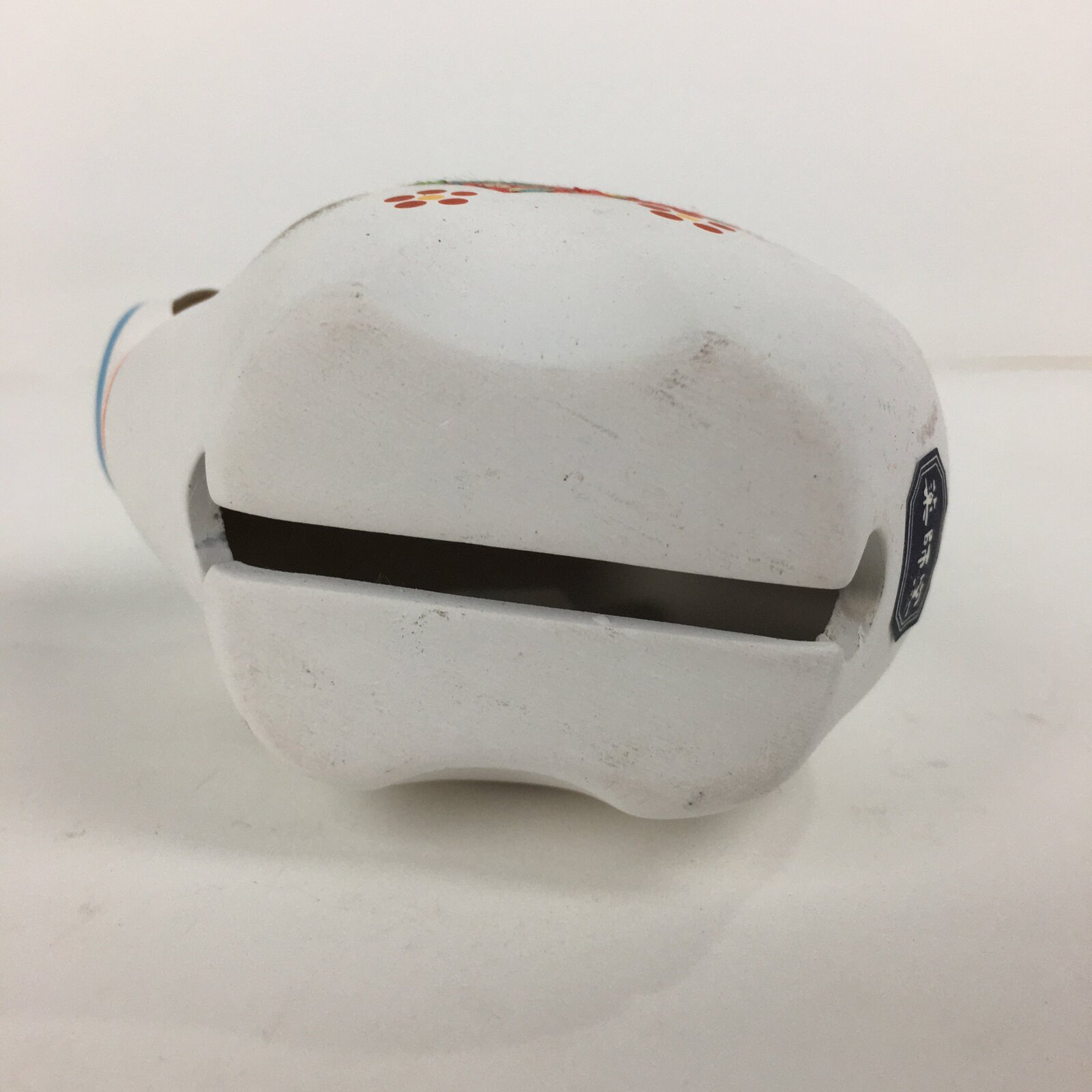 Japanese Clay Bell Vtg Dorei Ceramic Doll Amulet Japanese Zodiac Boar DR338