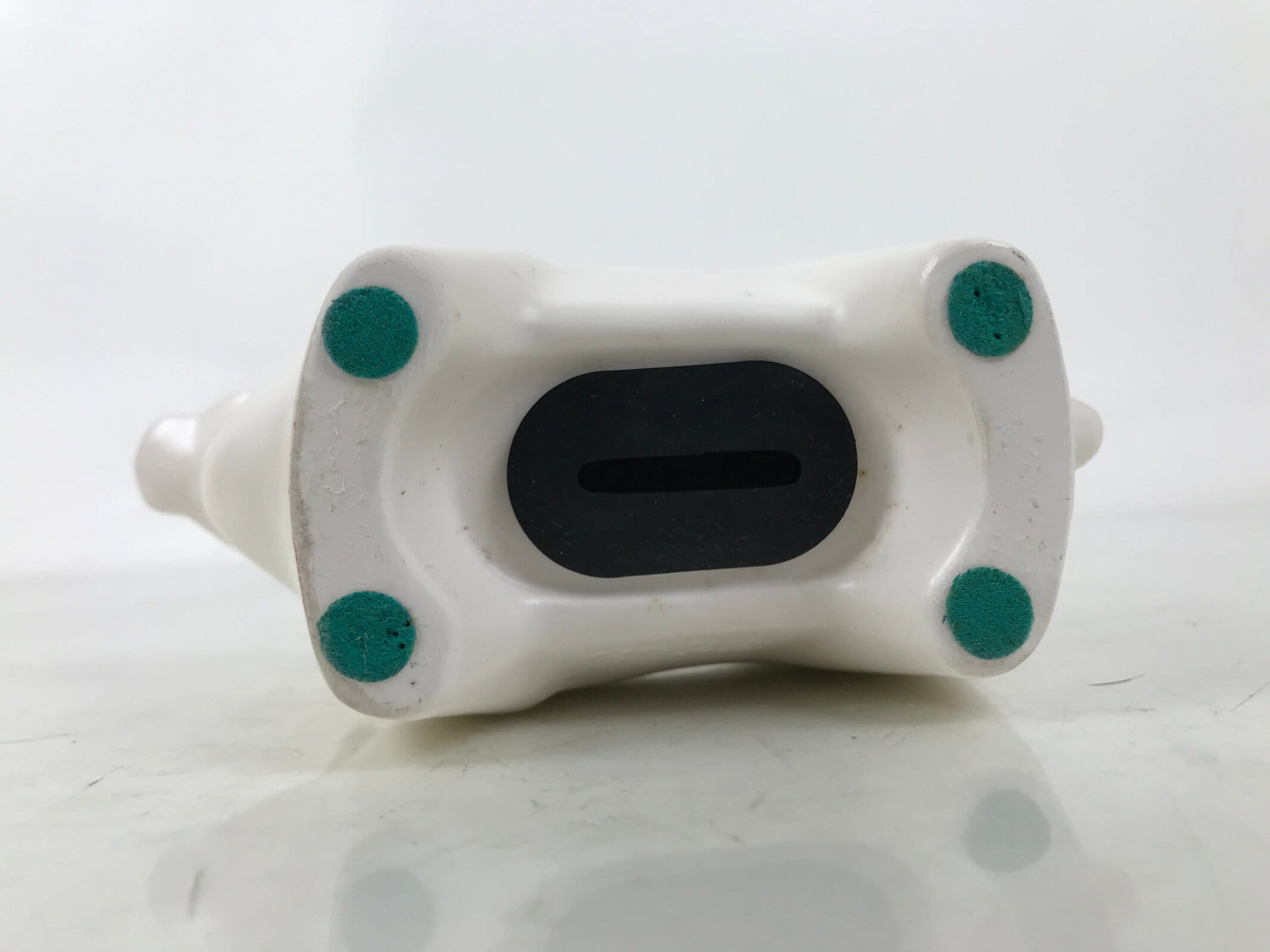 Japanese Clay Cow Figurine Vtg Zodiac Ushi Okimono Statue Decoration White ST74