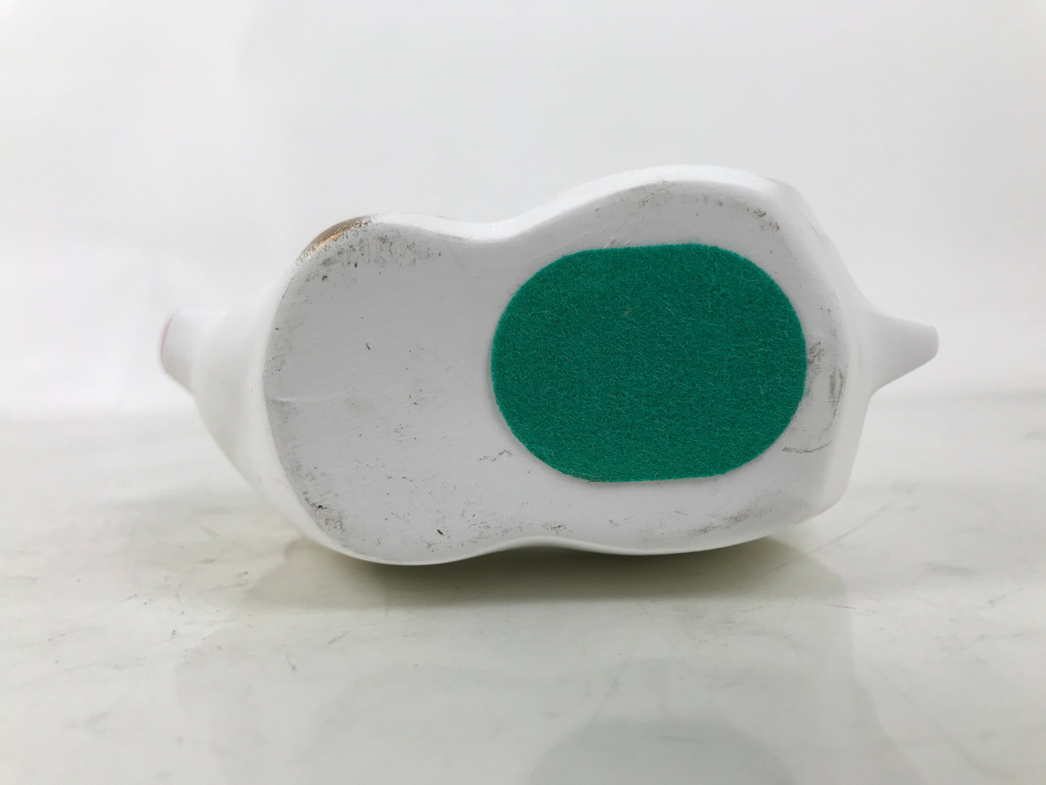 Japanese Clay Cow Figurine Vtg Zodiac Ushi Okimono Statue Decoration White ST76