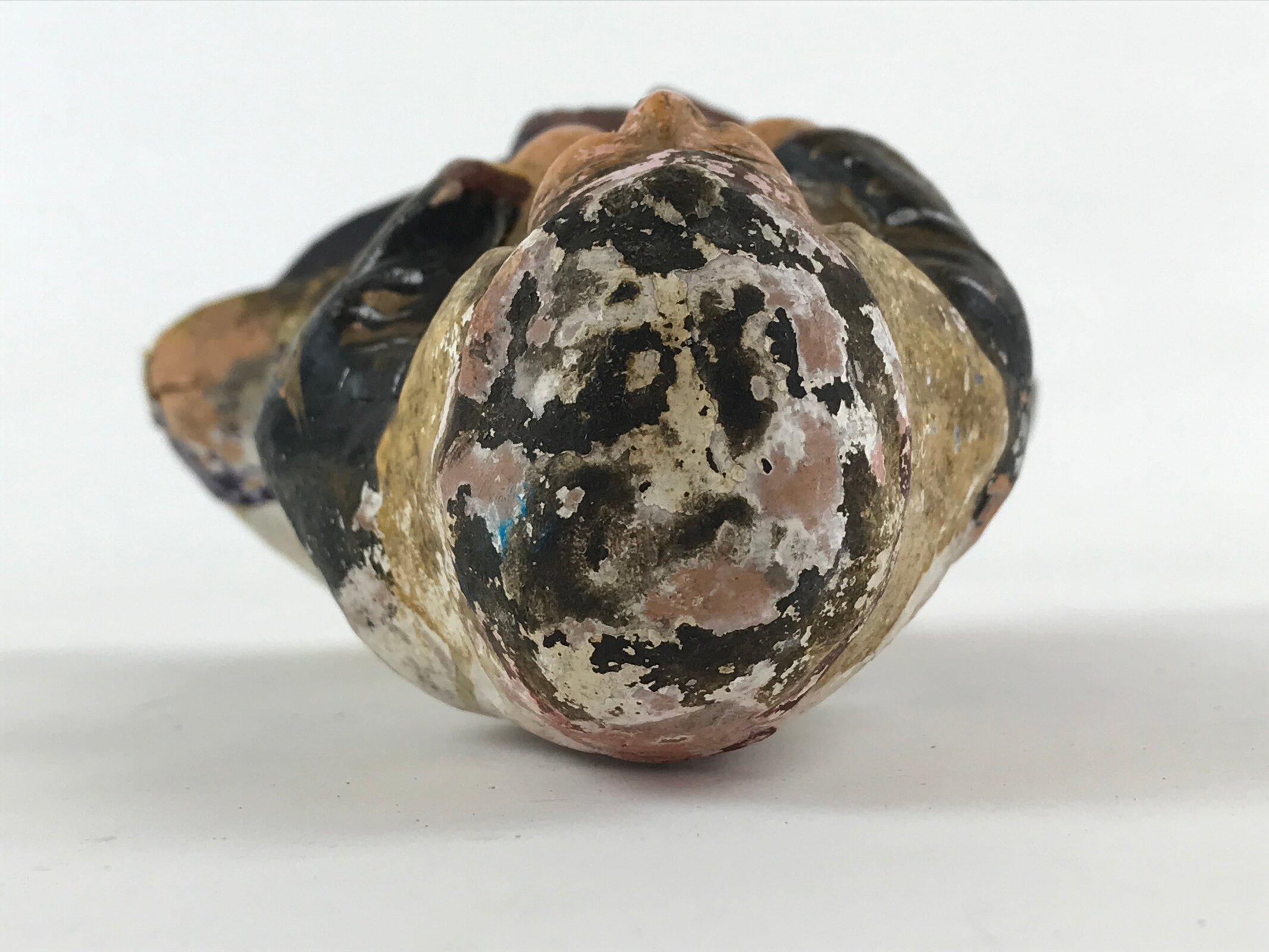 Japanese Clay Doll Tsuchi-Ningyo Vtg Traditional Handicraft Statue Takasago BD89