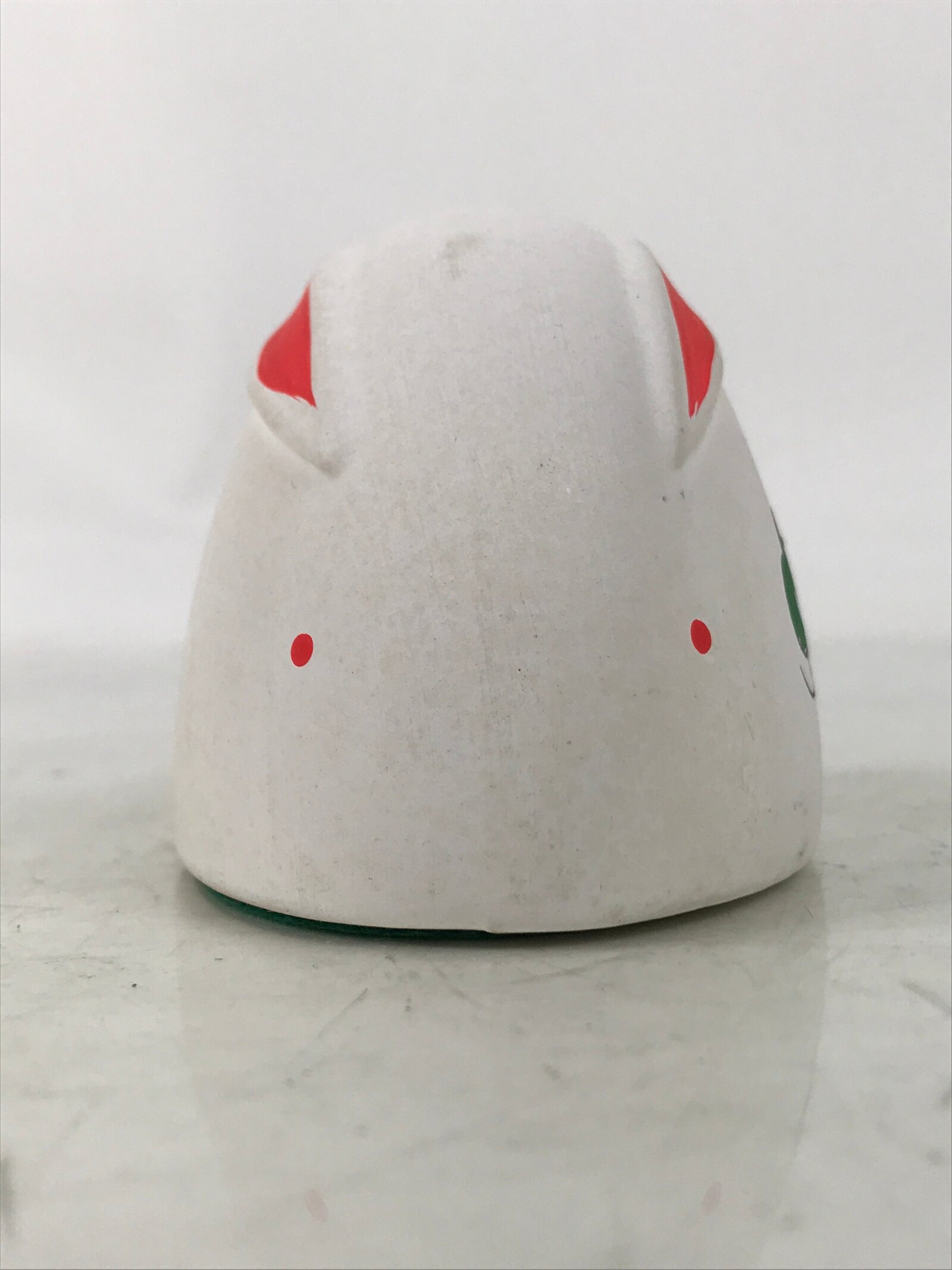 Japanese Clay Rabbit Figurine Vtg Zodiac Usagi Okimono Statue Decor White ST79