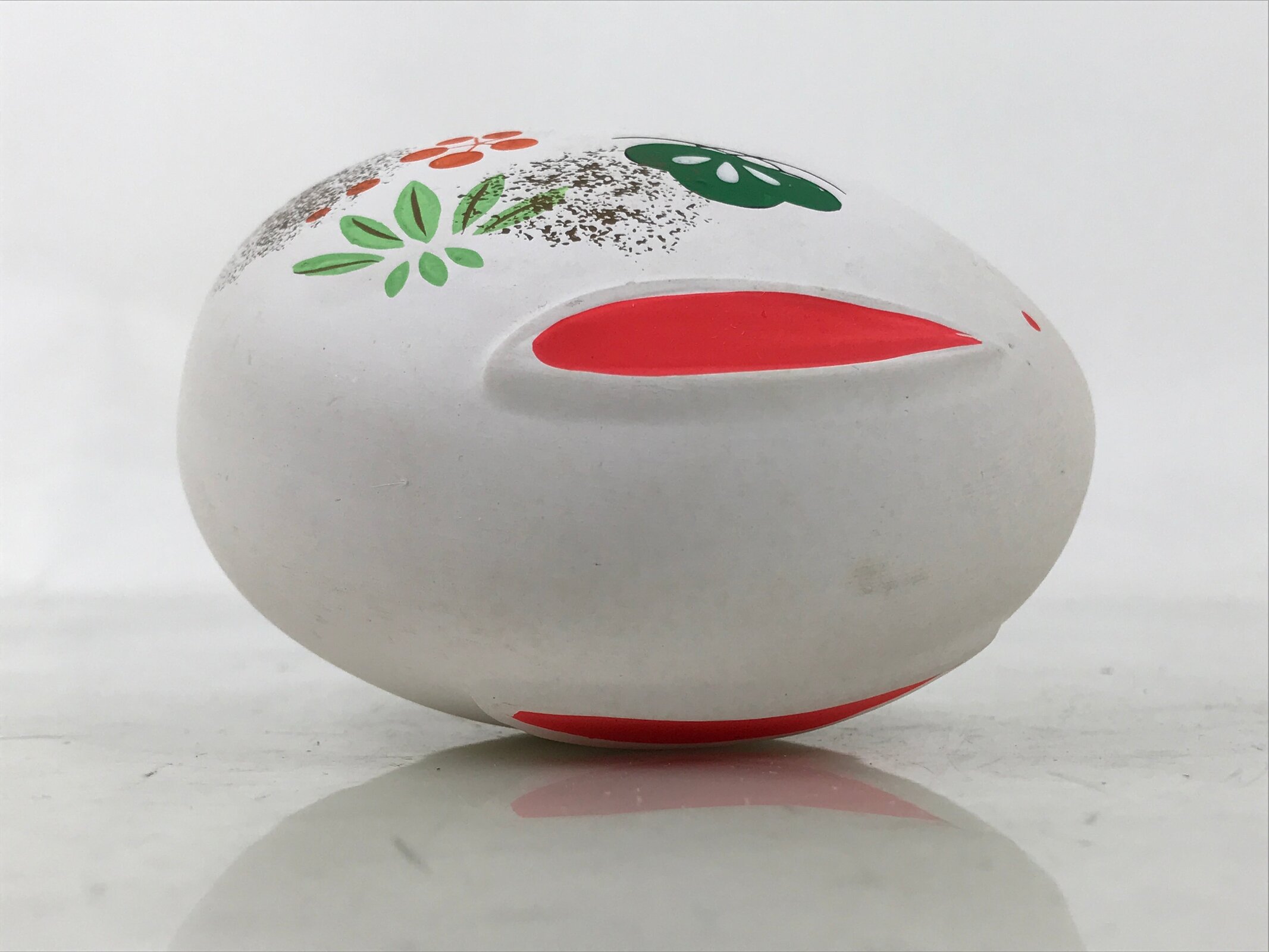 Japanese Clay Rabbit Figurine Vtg Zodiac Usagi Okimono Statue Decor White ST79