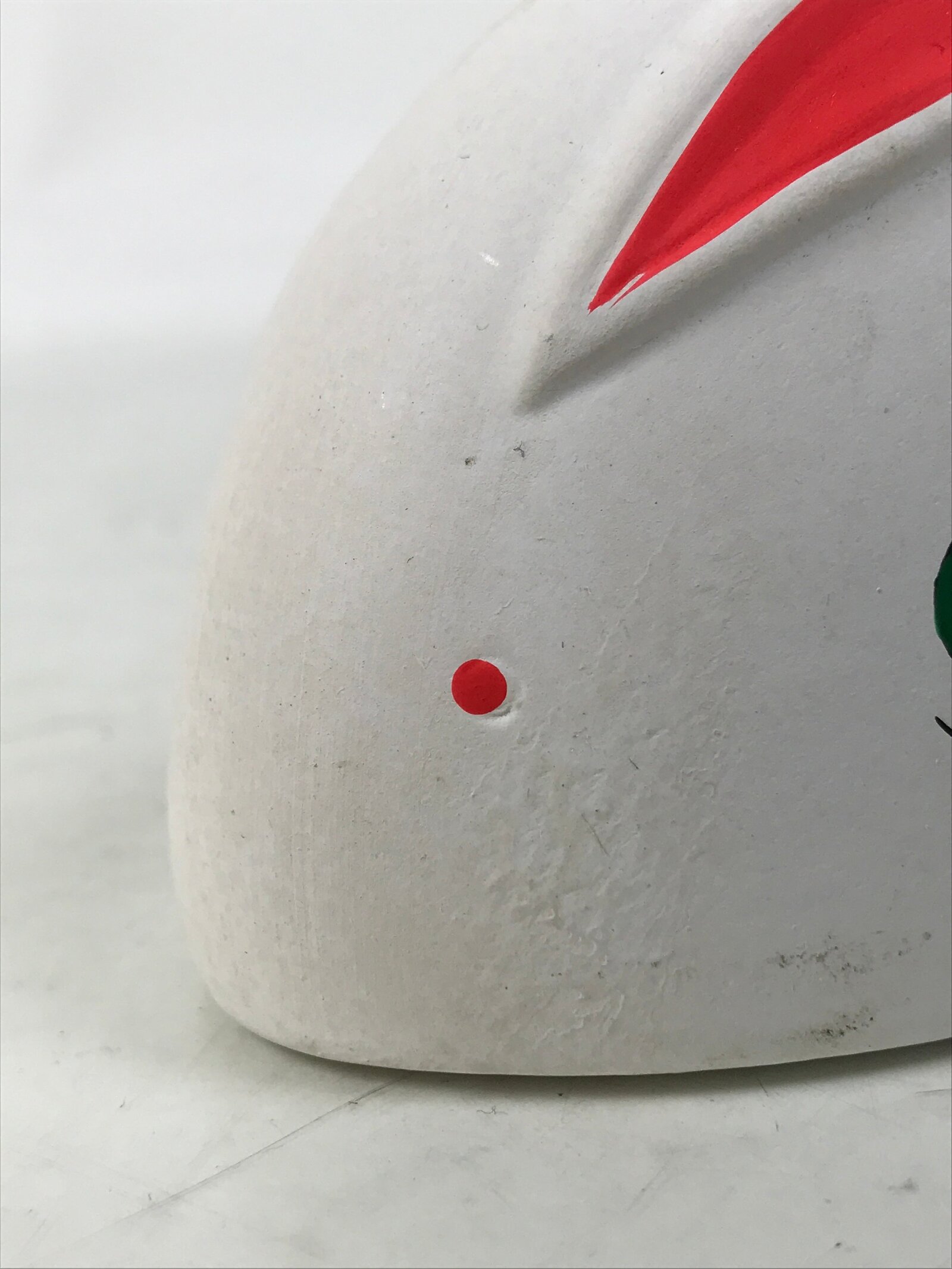 Japanese Clay Rabbit Figurine Vtg Zodiac Usagi Okimono Statue Decor White ST79