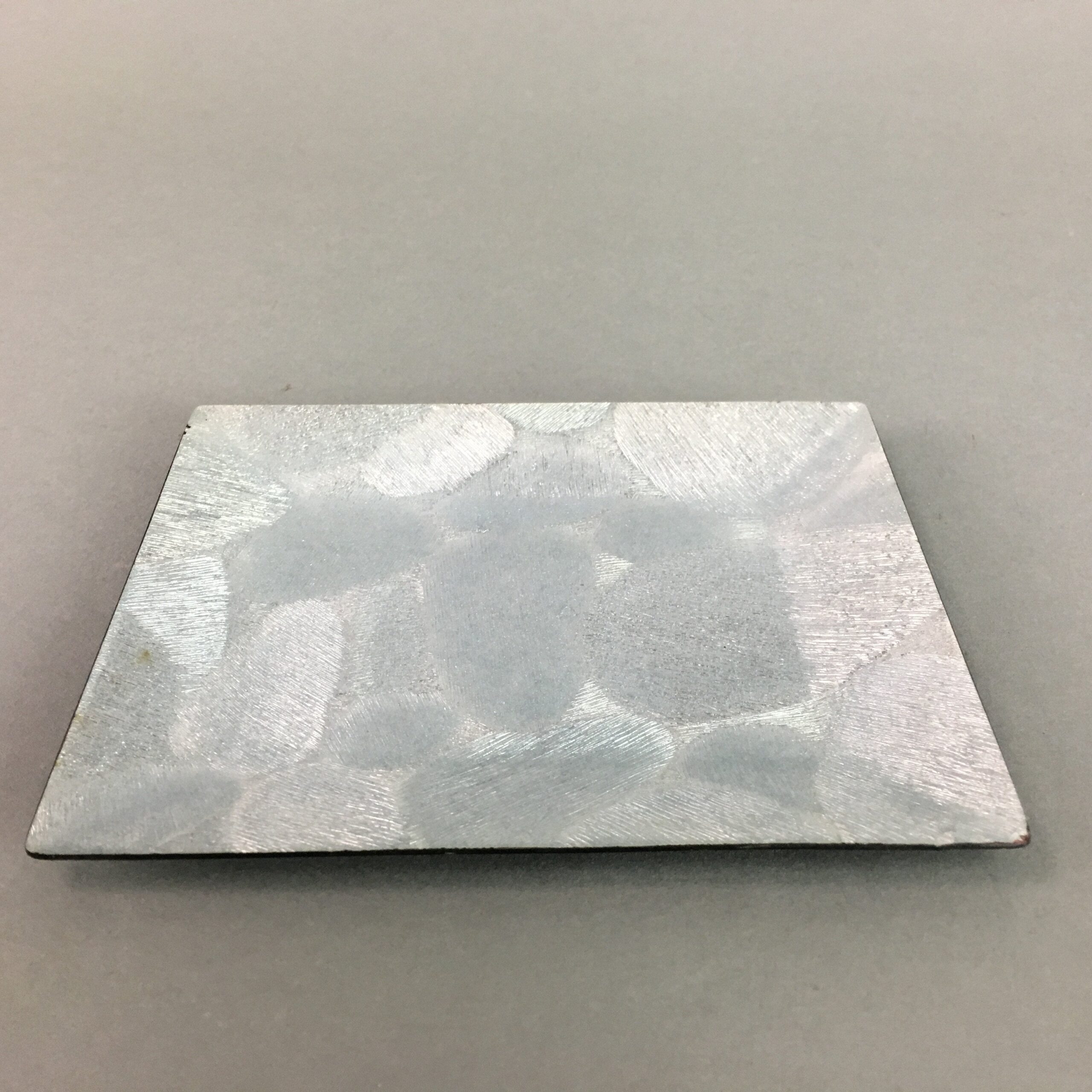 Japanese Cloisonne Small Plate Vtg Rectangle Shippo ware Kozara Silver PT914