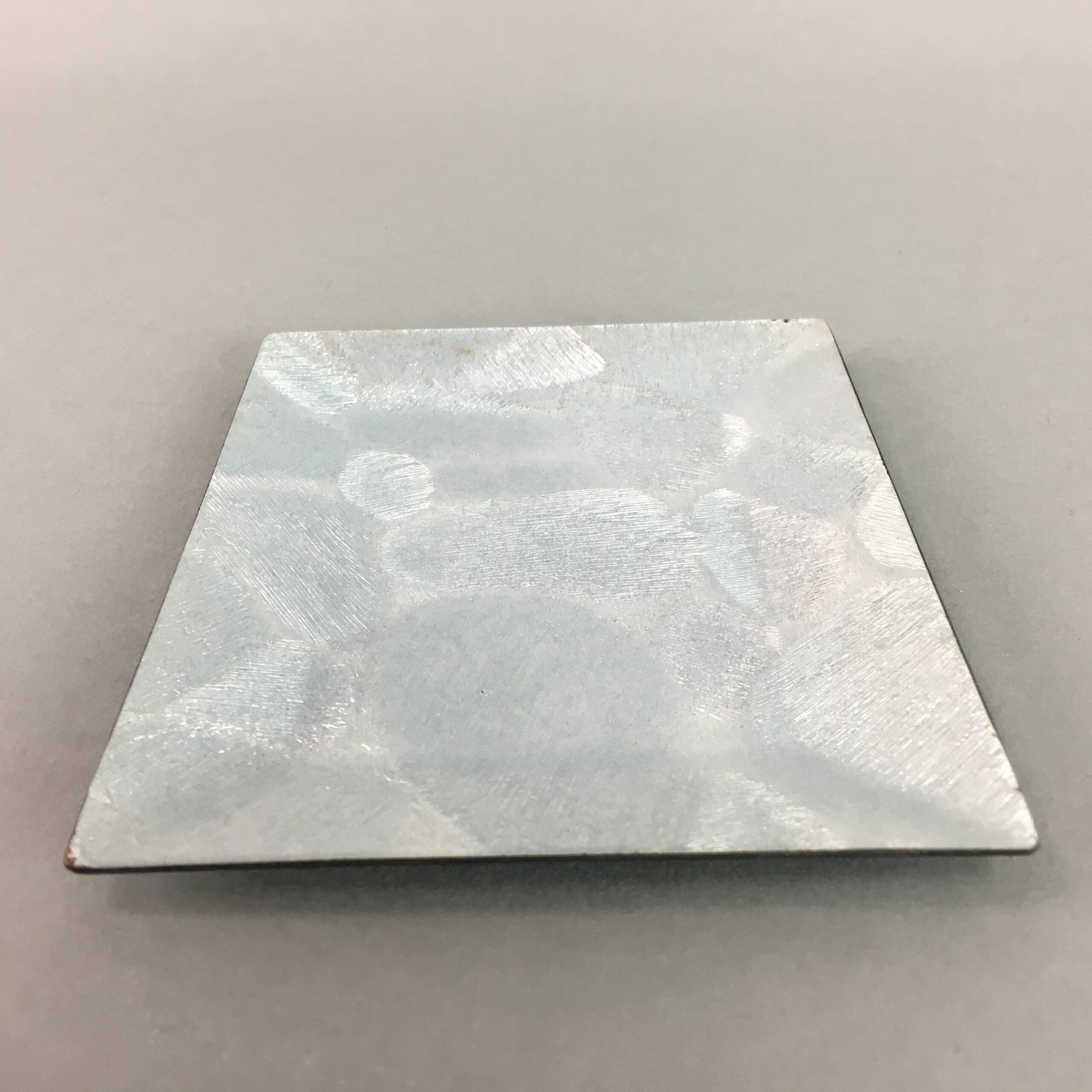 Japanese Cloisonne Small Plate Vtg Rectangle Shippo ware Kozara Silver PT914