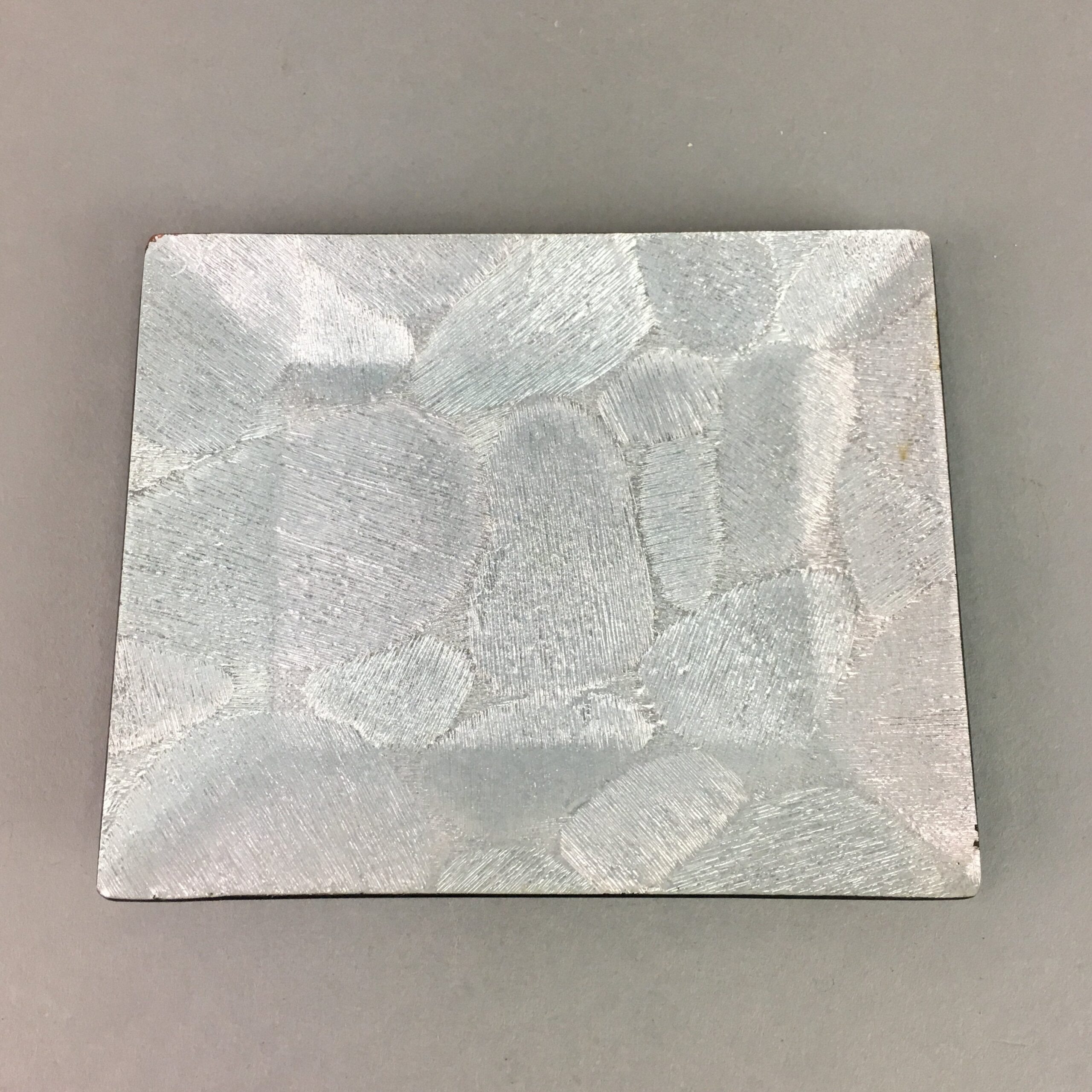 Japanese Cloisonne Small Plate Vtg Rectangle Shippo ware Kozara Silver PT914