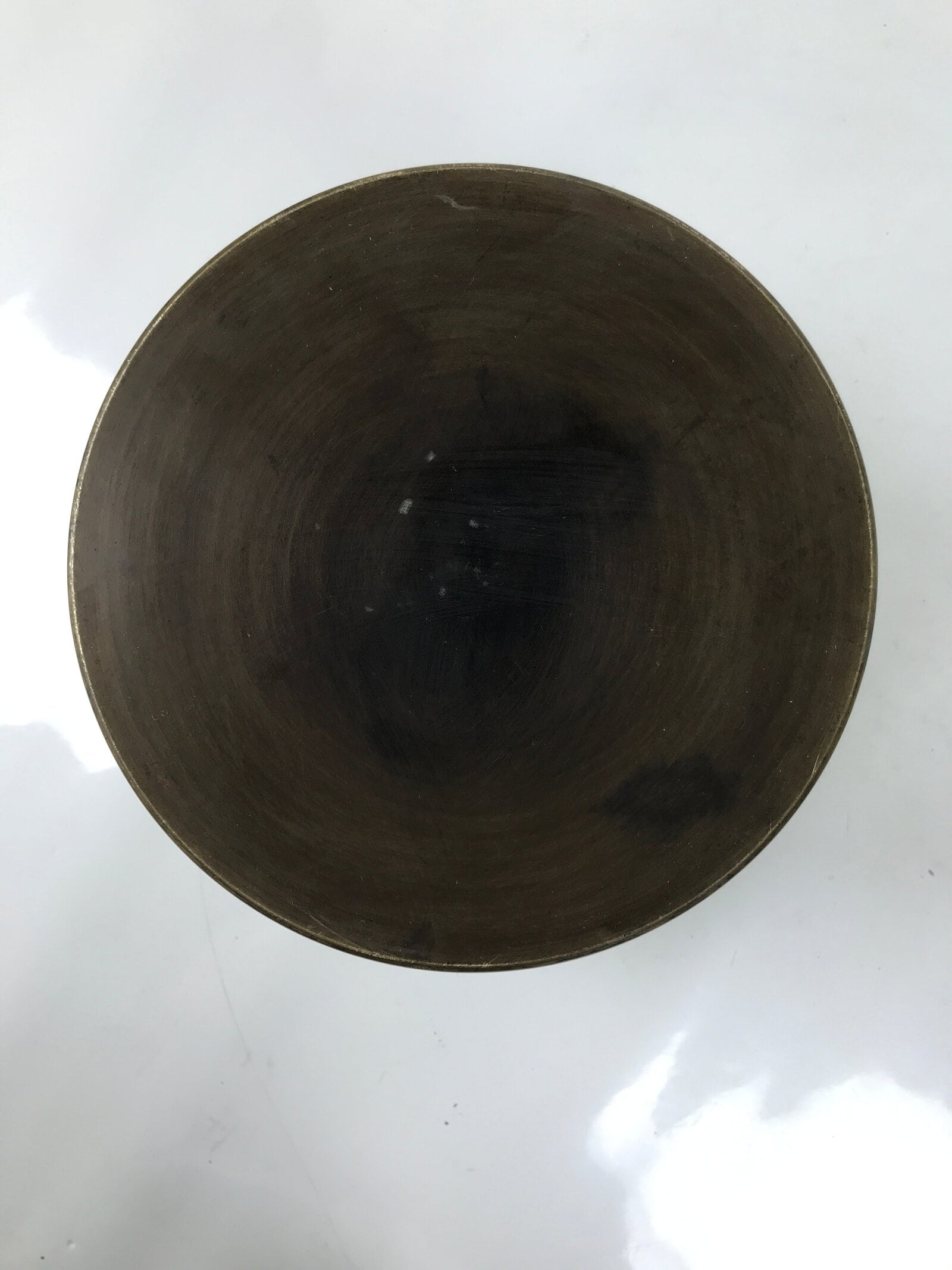 Japanese Copper Brazier Fire Pit 2pc Set Vtg Hibachi Wood Box Brown PX795