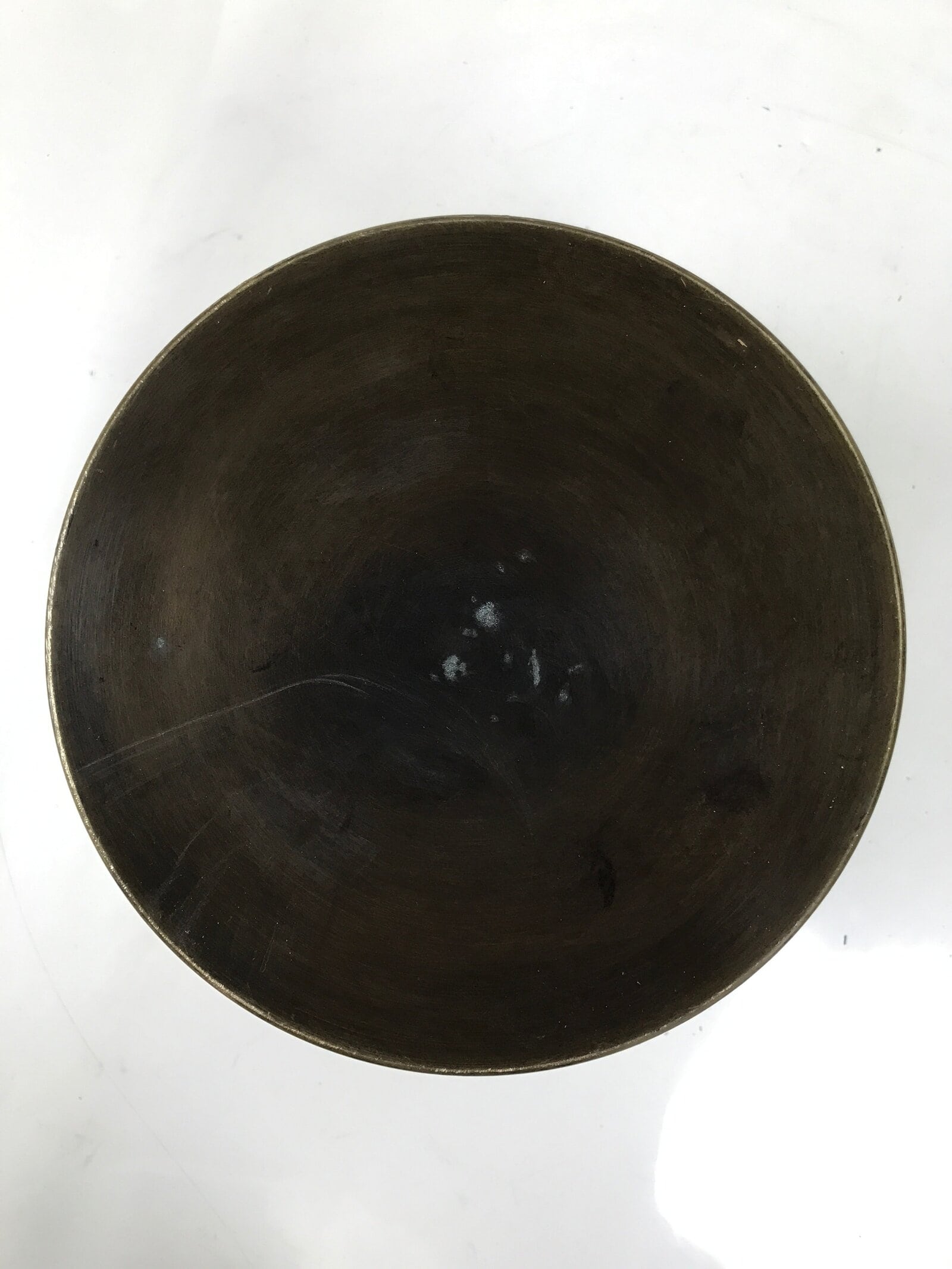 Japanese Copper Brazier Fire Pit 2pc Set Vtg Hibachi Wood Box Brown PX795