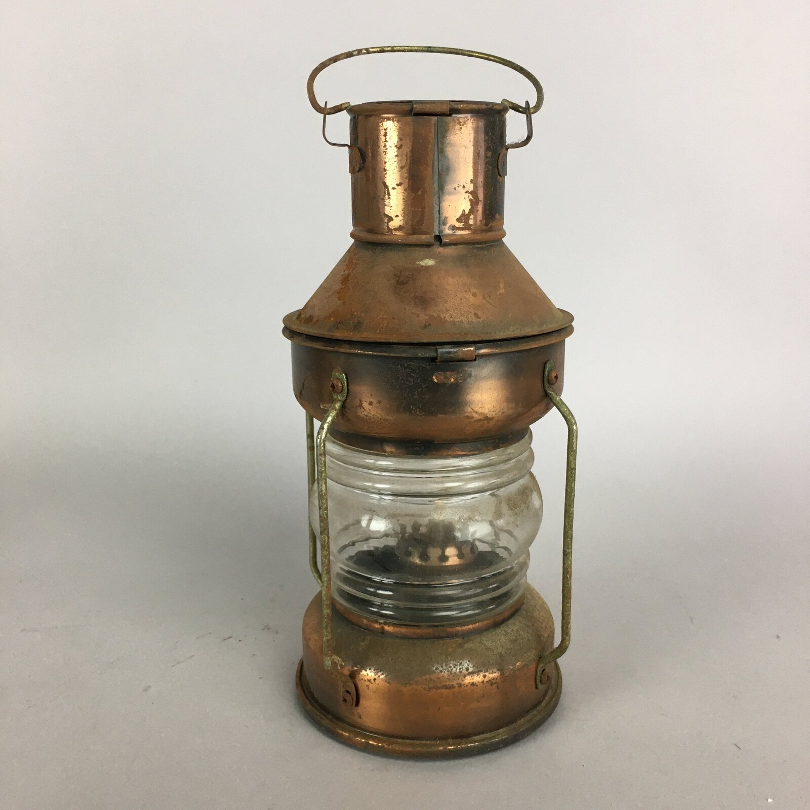 Japanese Copper Oil Lantern Vtg Hanging Oil Lamp Outdoor Ornament JK193