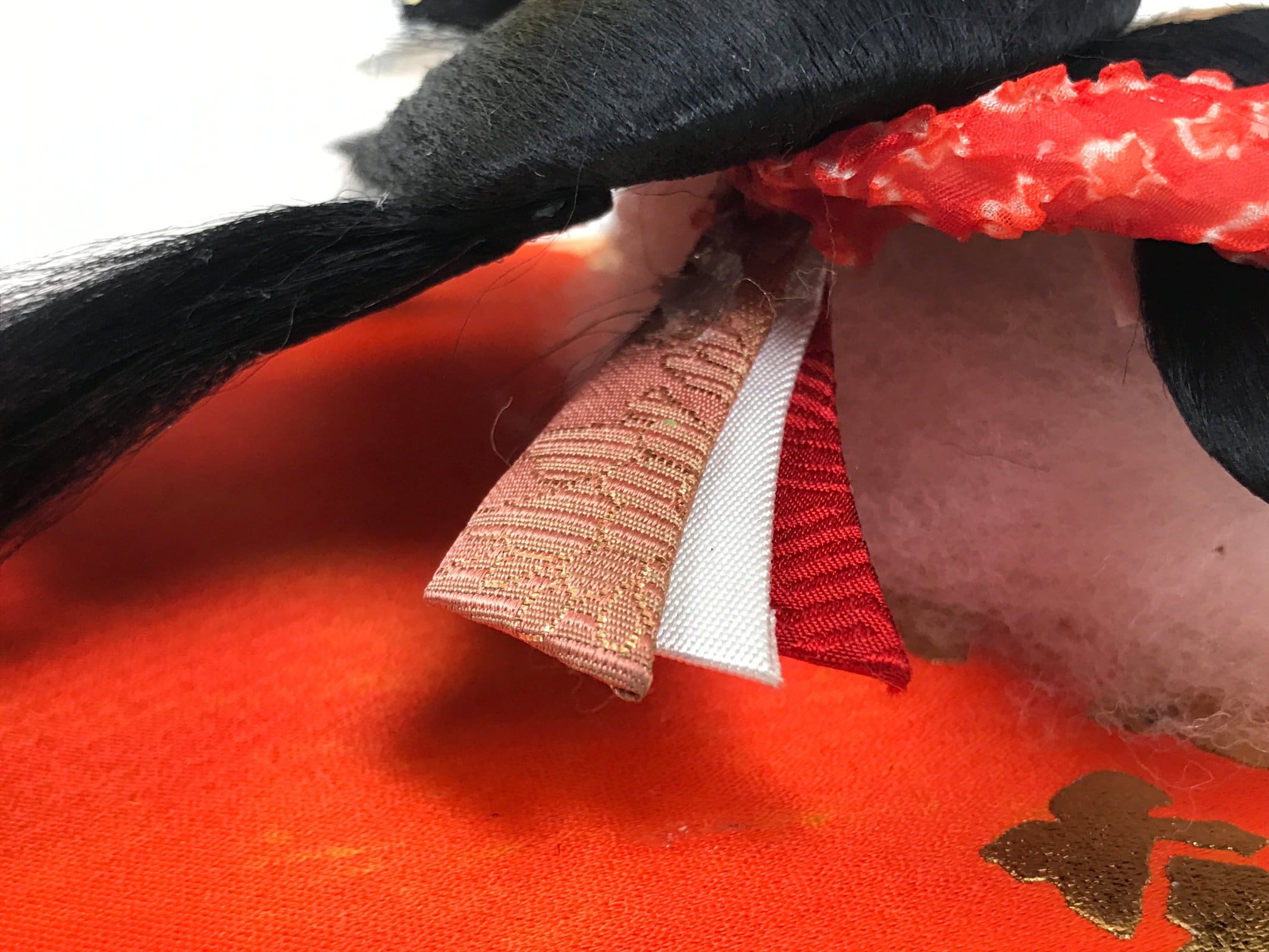 Japanese Decorative Wooden Paddle Hagoita Vtg Geisha Kimono New Years Game JK866