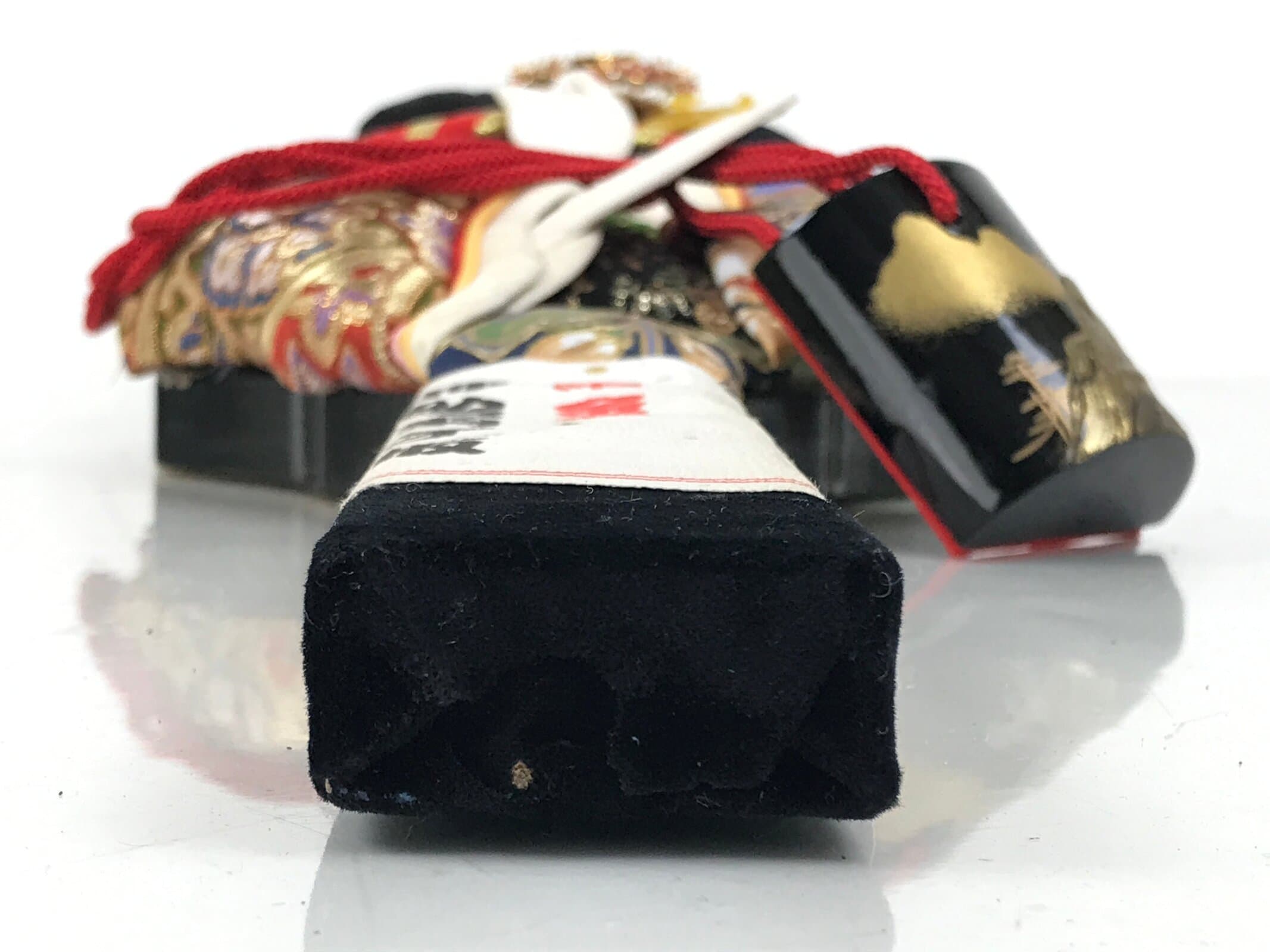 Japanese Decorative Wooden Paddle Hagoita Vtg Geisha Kimono New Years Game JK866