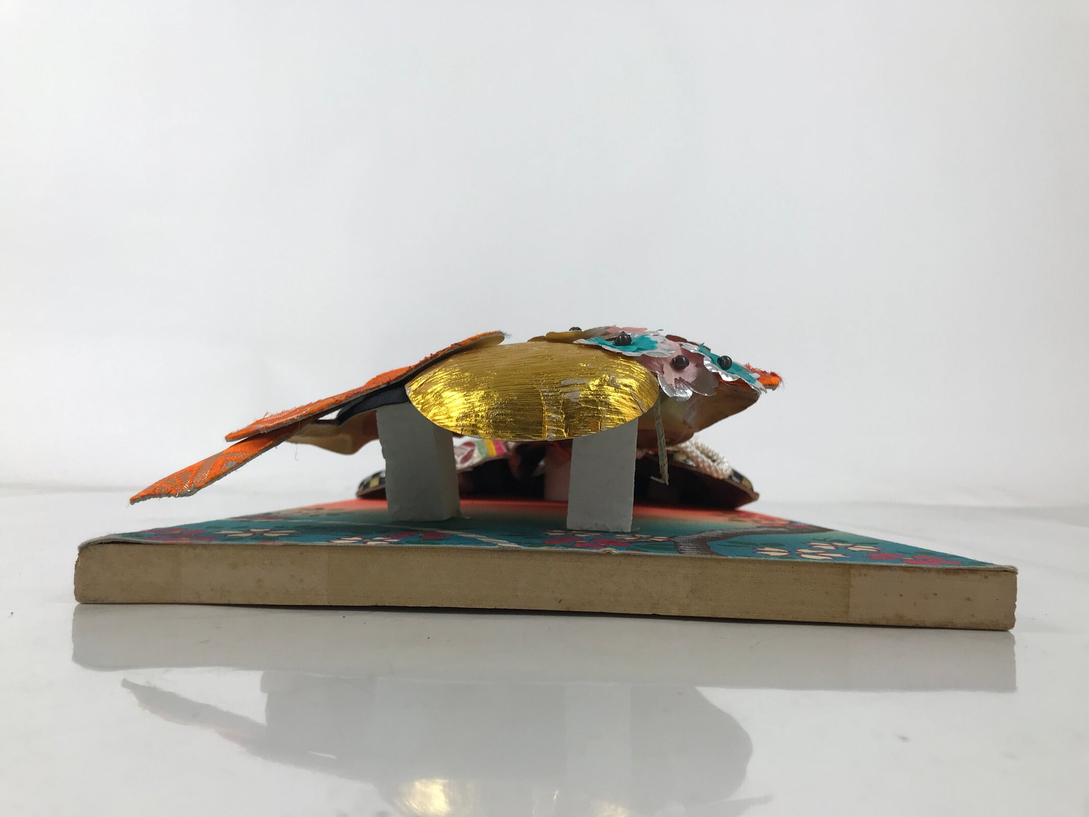 Japanese Decorative Wooden Paddle Hagoita Vtg Geisha Kimono New Years Game JK867