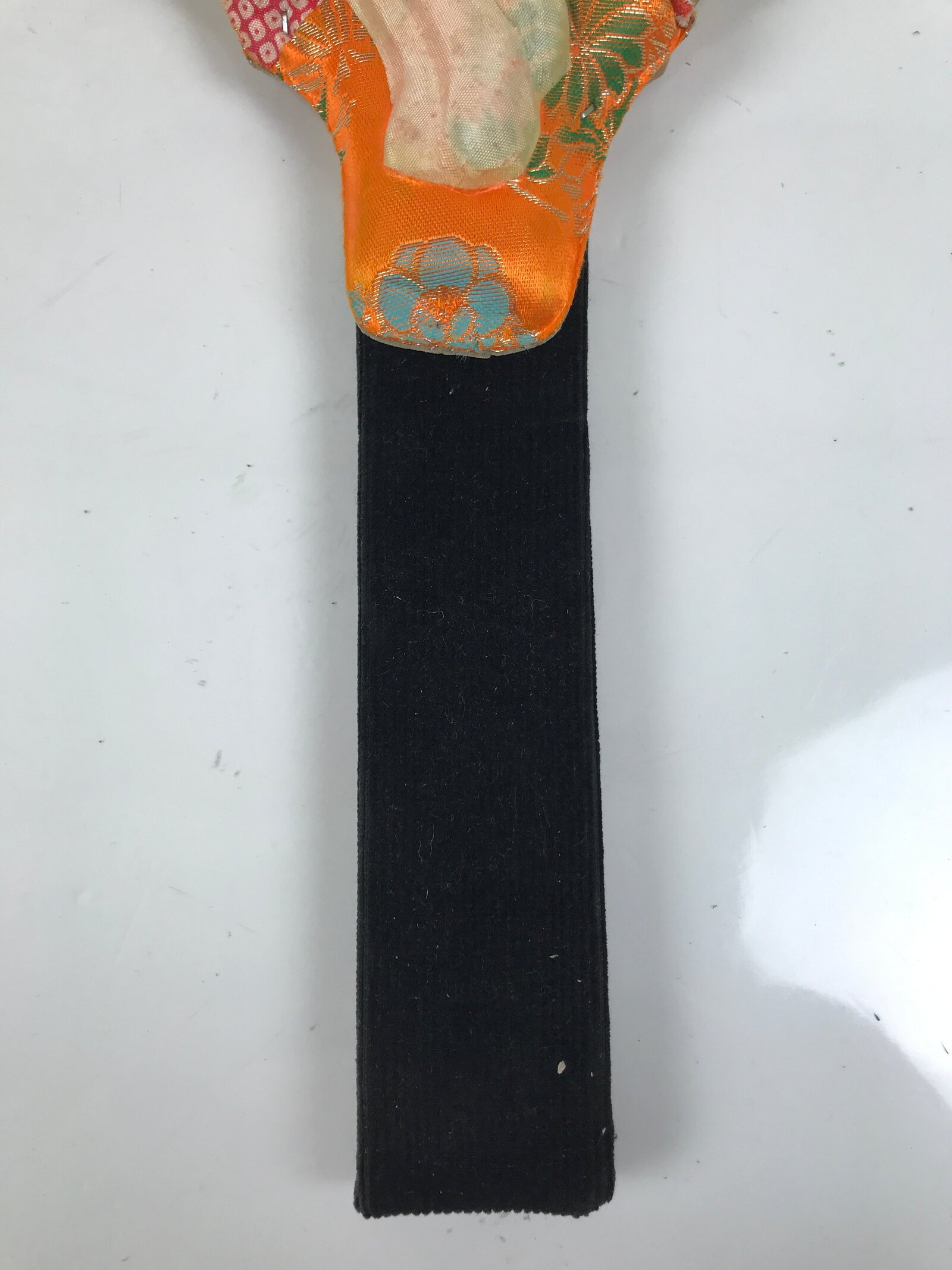 Japanese Decorative Wooden Paddle Hagoita Vtg Geisha Kimono New Years Game JK867