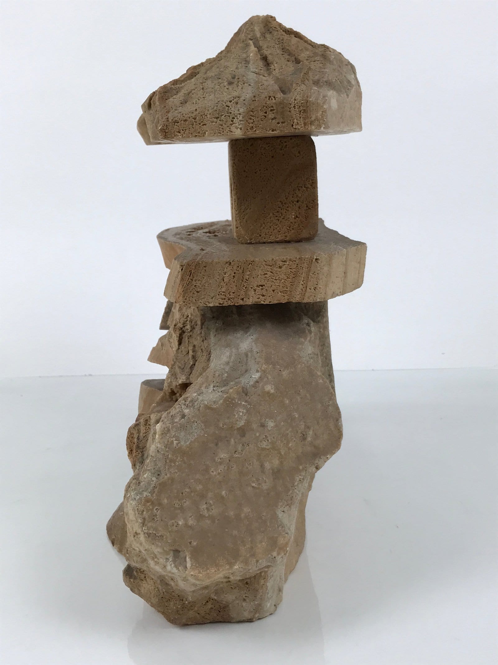 Japanese Decortive Stone Lantern Toro Vtg Okimono Statue Sculpture Brown ST83