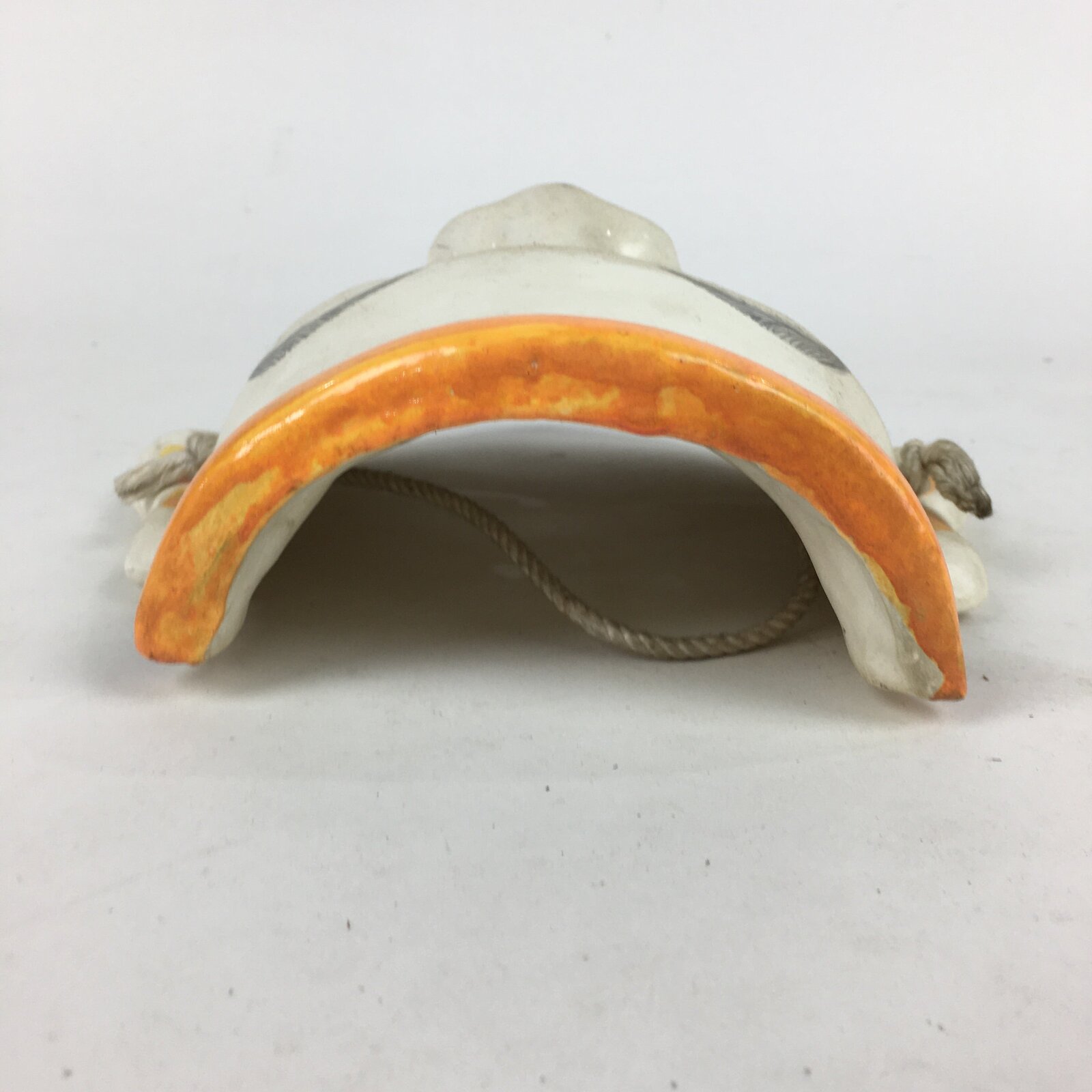 Japanese Display Ceramic Noh Mask Kagura Face Vtg Kyogen Bugaku Gigaku OM28