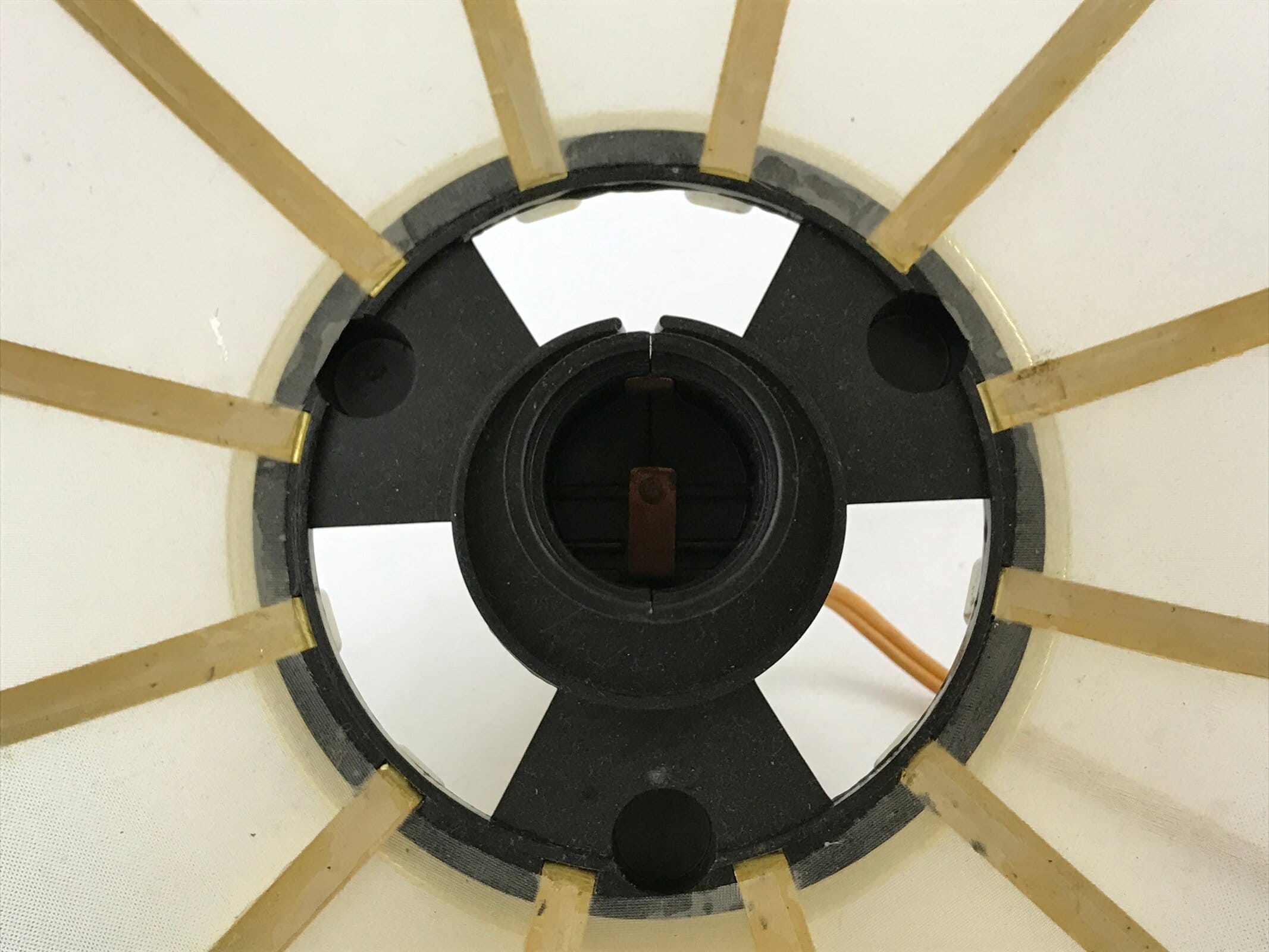 Japanese Electric Lantern Round Lamp Vtg Peony Temple Light Shade Obon LT67