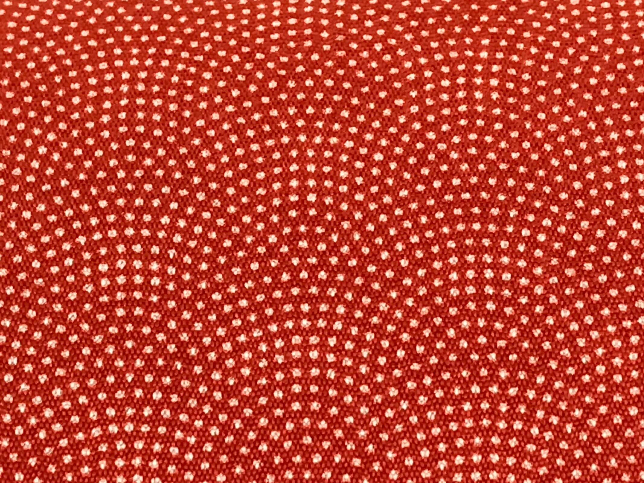 Japanese Fabric Purse Pencil Case Clasp Vtg Red Kyokomon Two Sections KB60