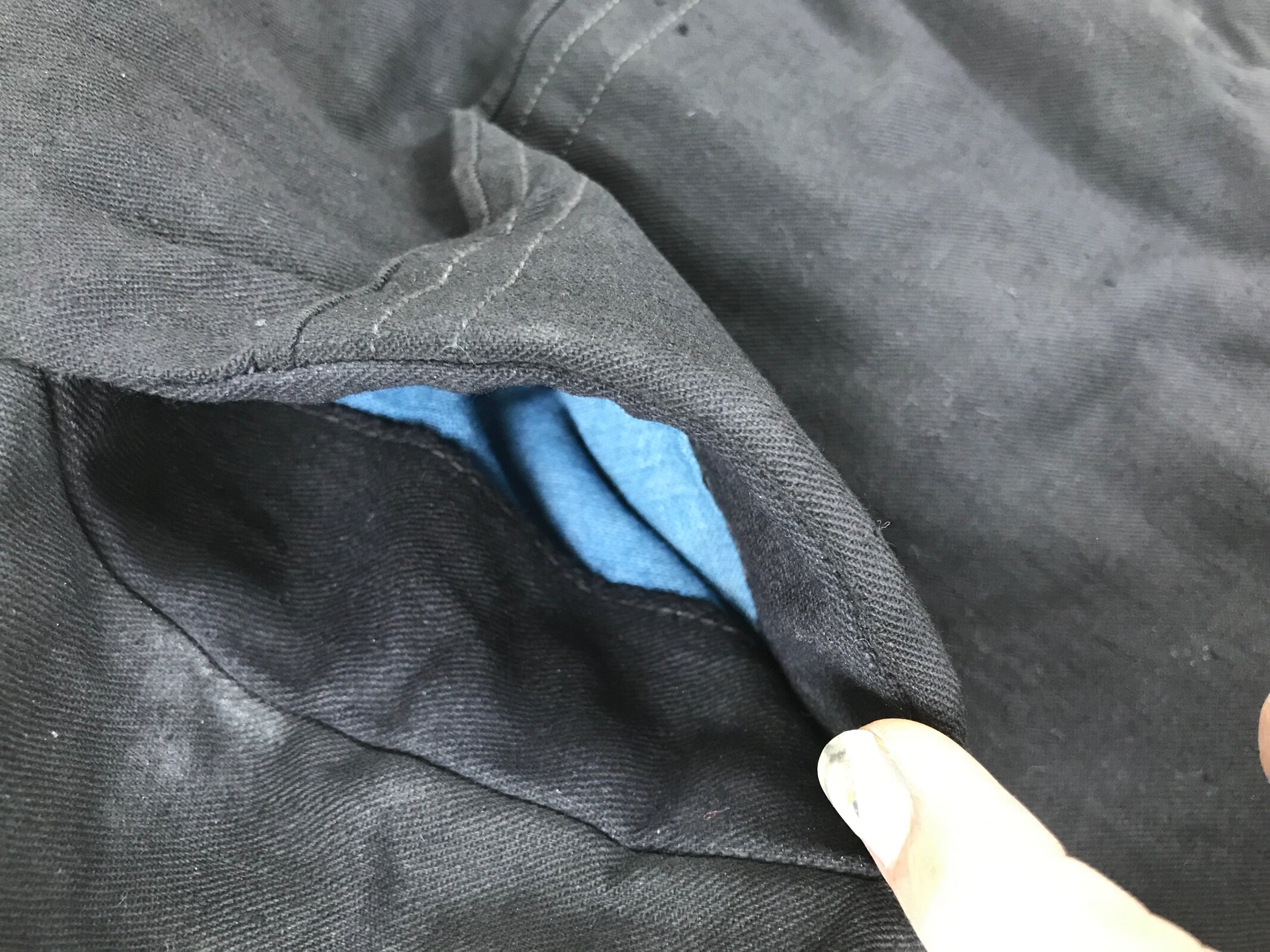 Japanese Firefighter Uniform Apron Haragake Vtg Fire Brigade Matsuri Black MK28